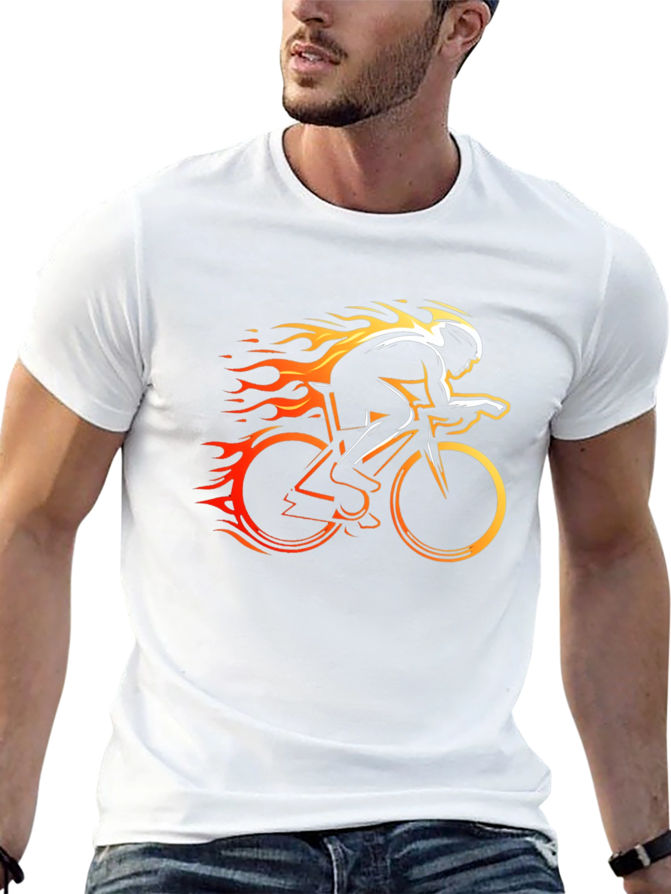 Burning Speed Cycling T-Shirt - Black