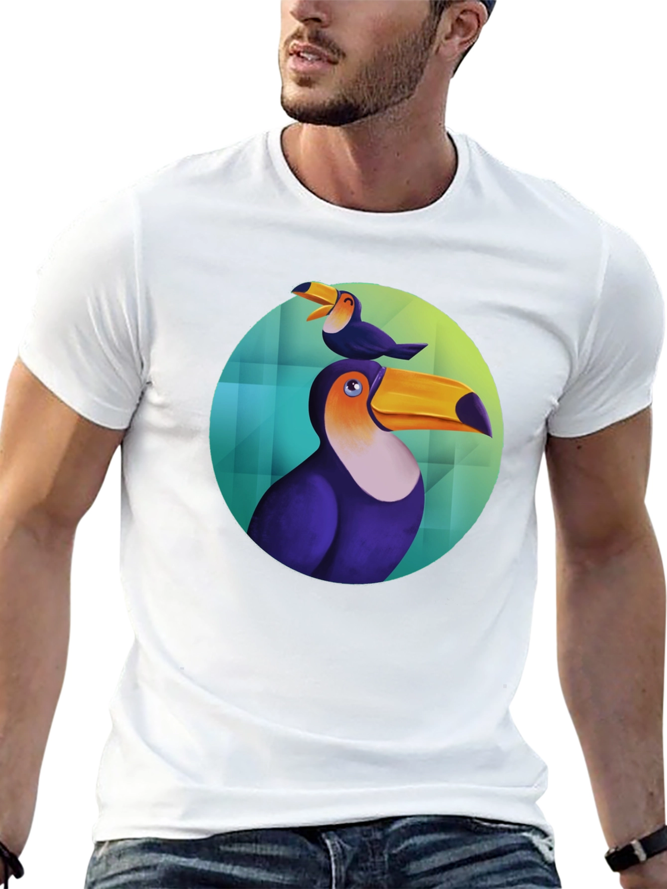 Toucan Graphic Black T-Shirt