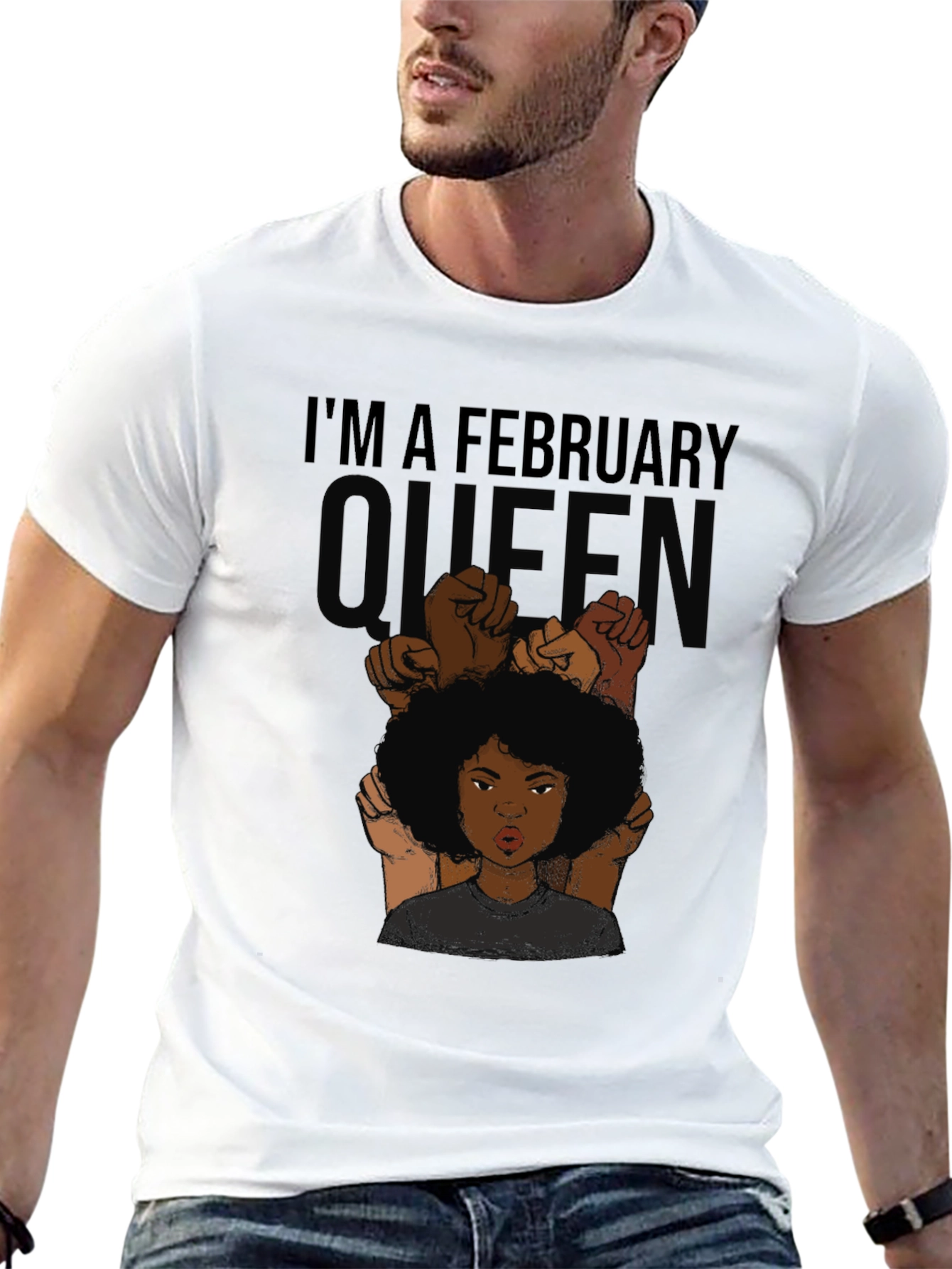 February Queen Graphic Tee - Black