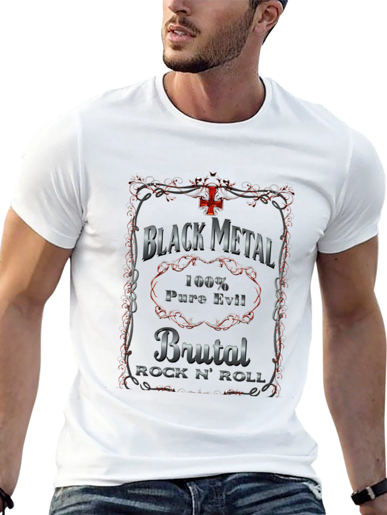 Black Metal Brutal Rock N Roll T-Shirt