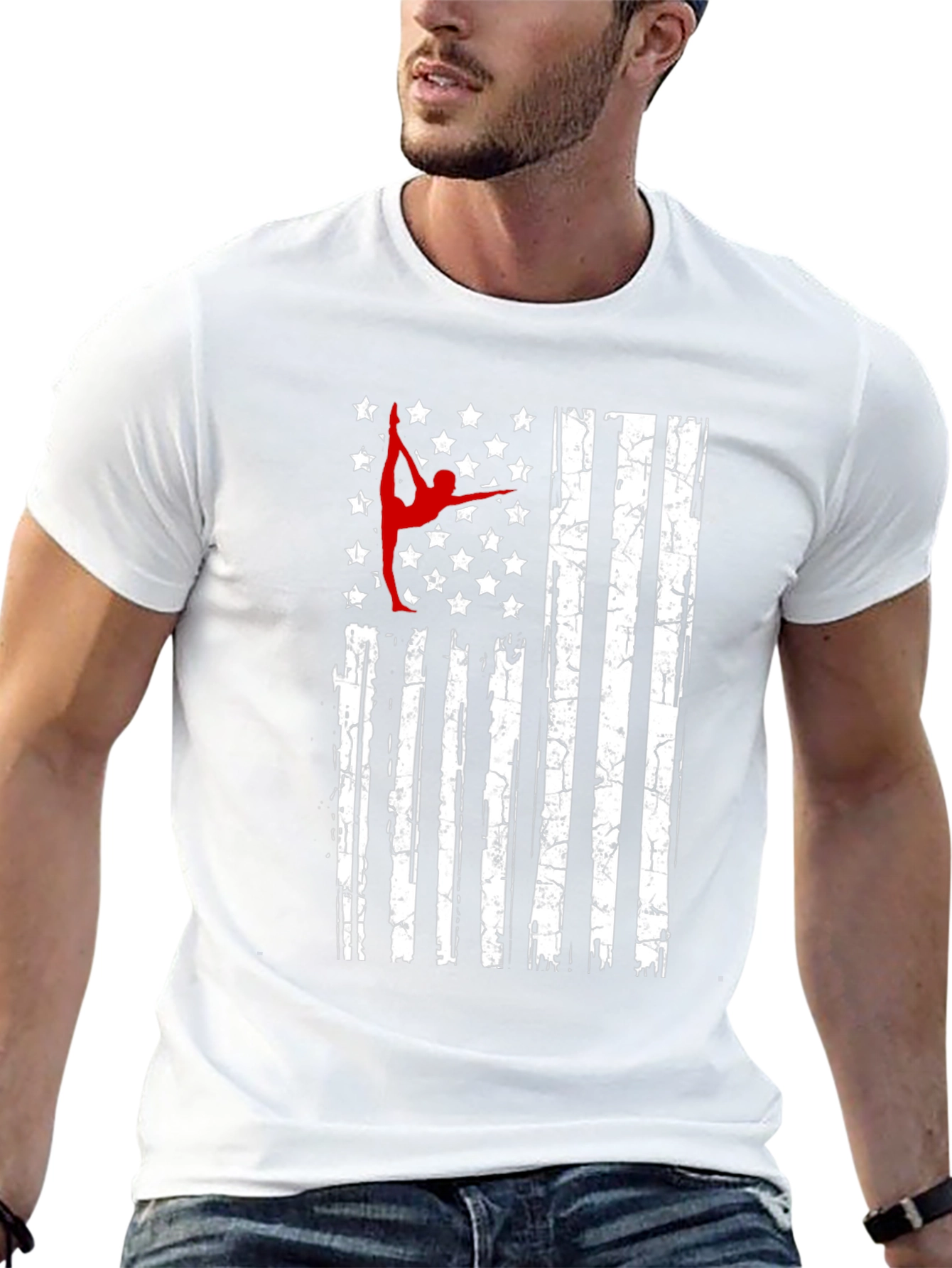 Gymnastics USA Flag T-Shirt