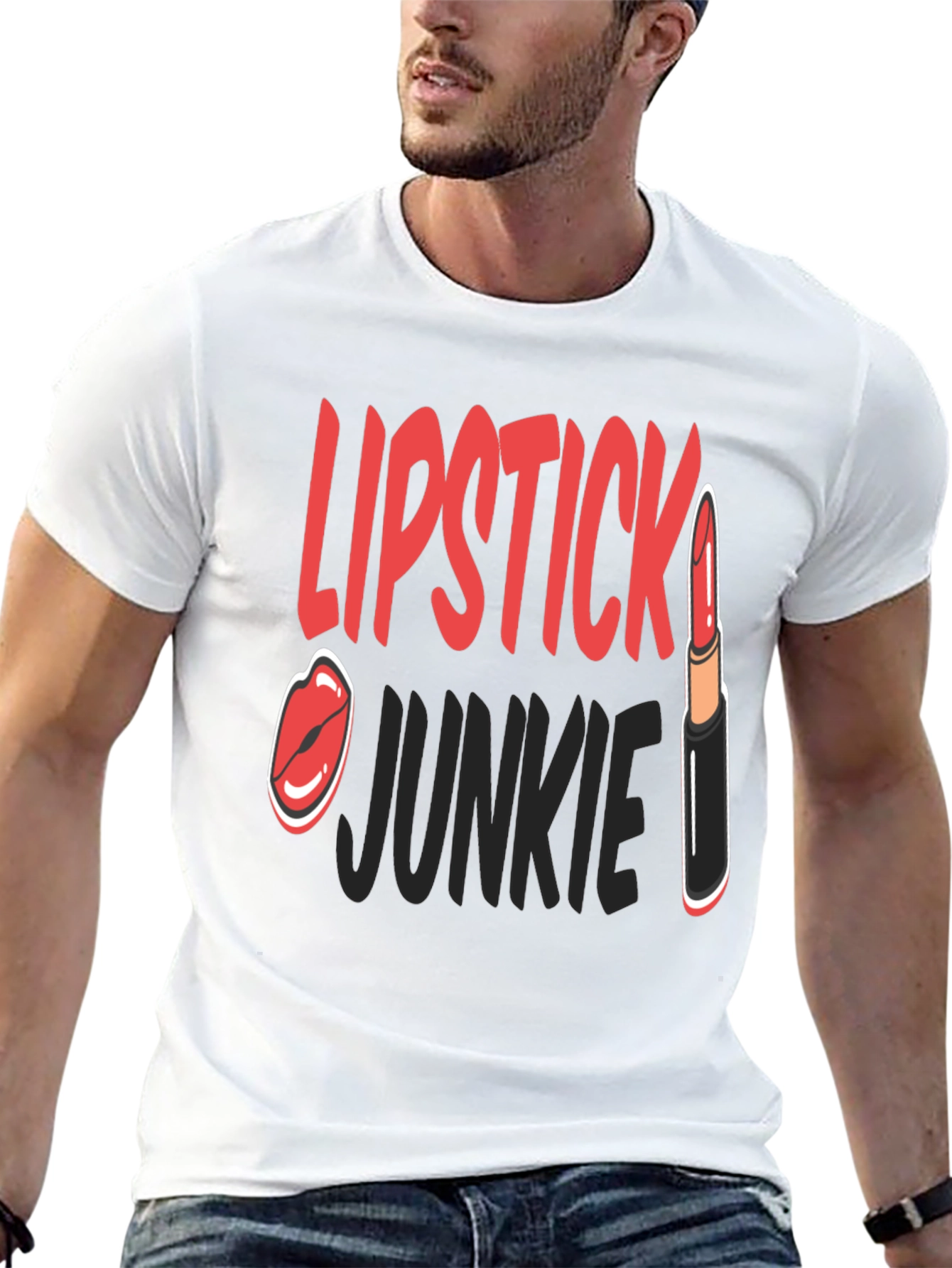 Lipstick Junkie Graphic T-Shirt