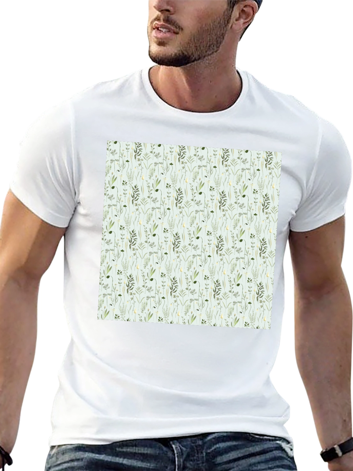 Floral Pattern Tee - Nature Inspired Design