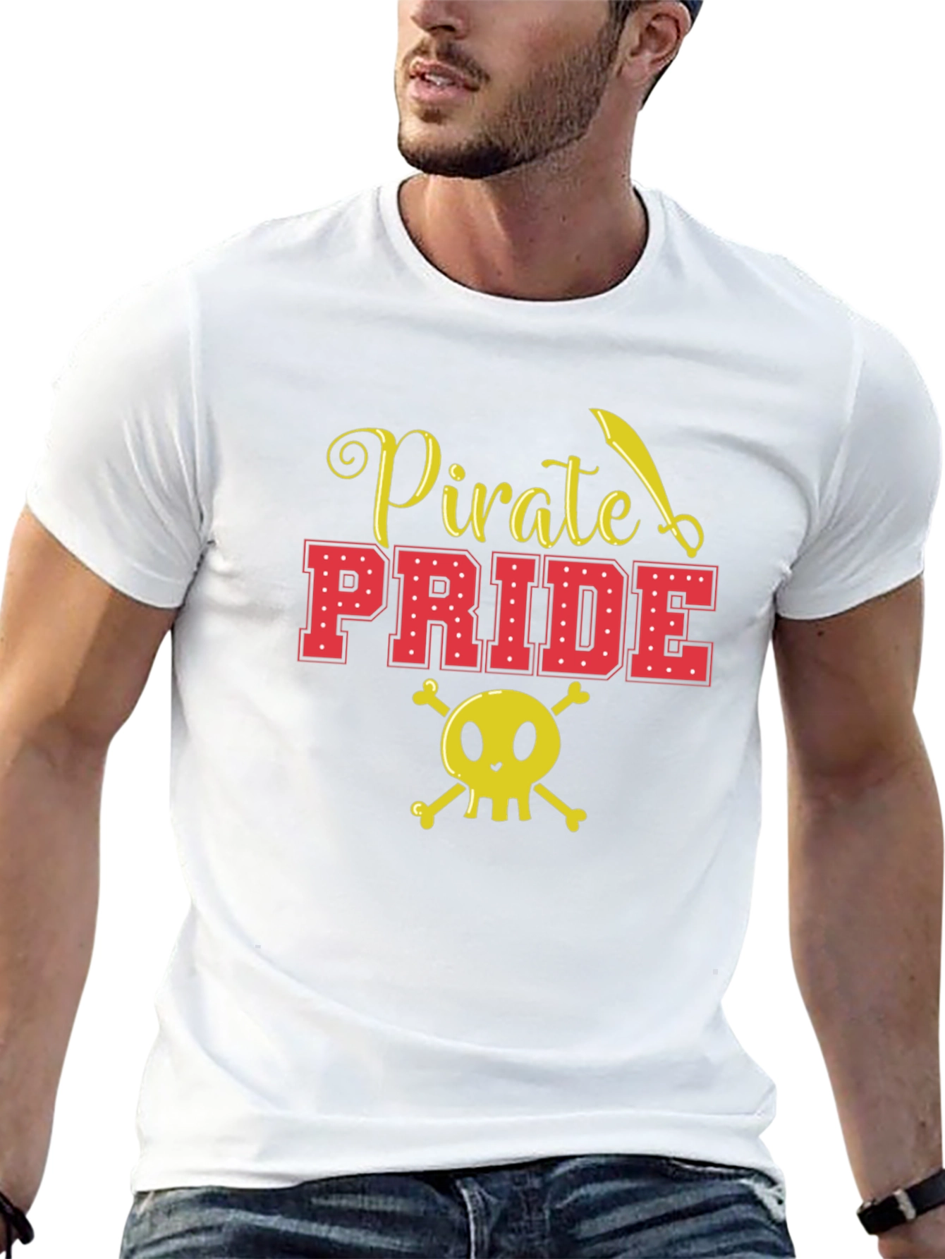 Pirate Pride Graphic T-Shirt - Black Cotton Tee