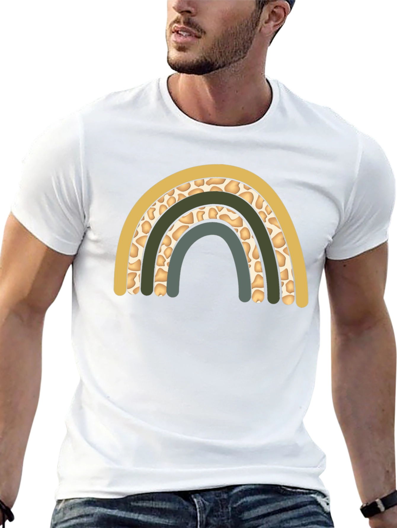Boho Rainbow Graphic Tee - Stylish & Comfortable