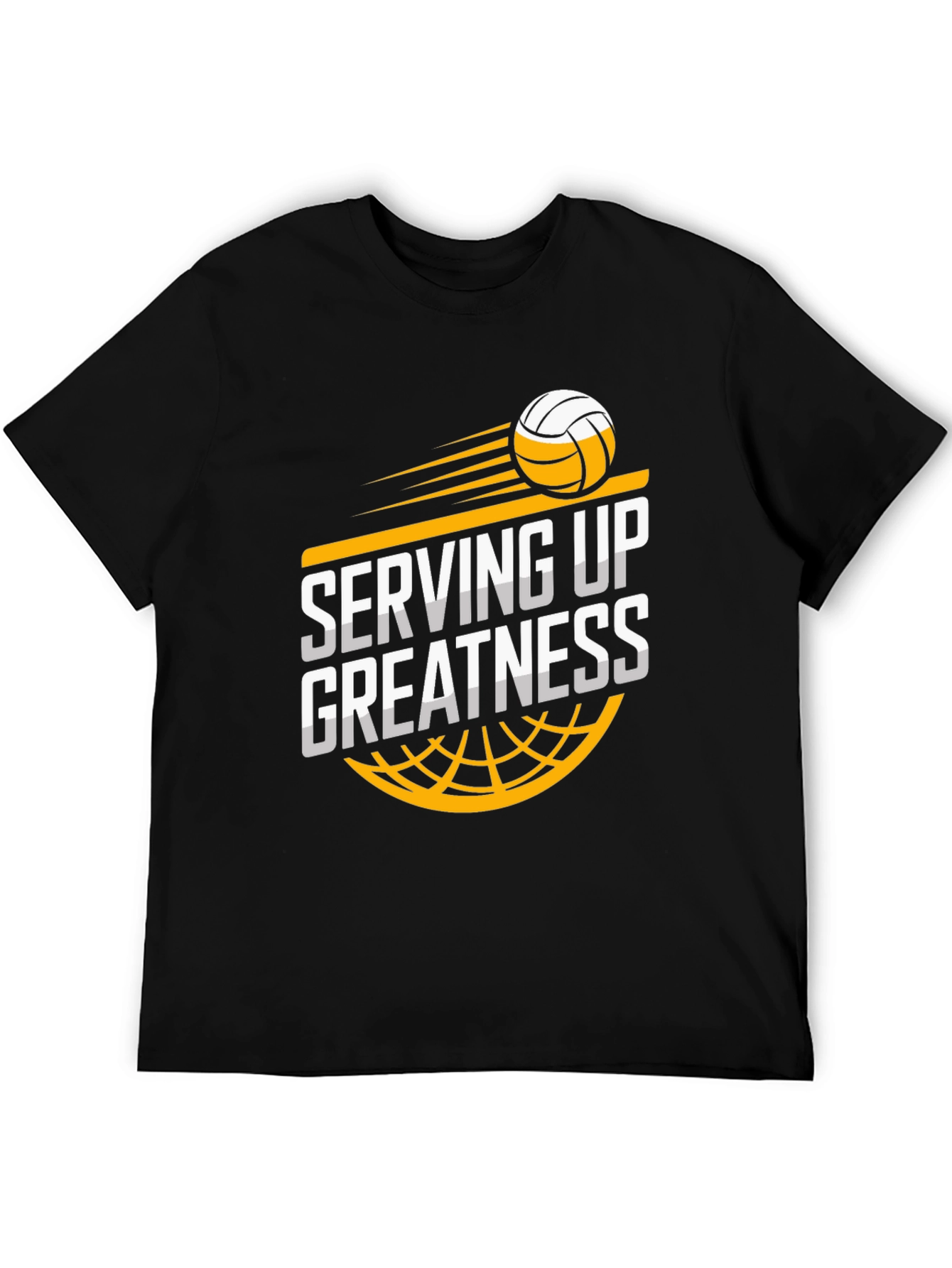 Serving Up Greatness Volleyball Graphic T-Shirt