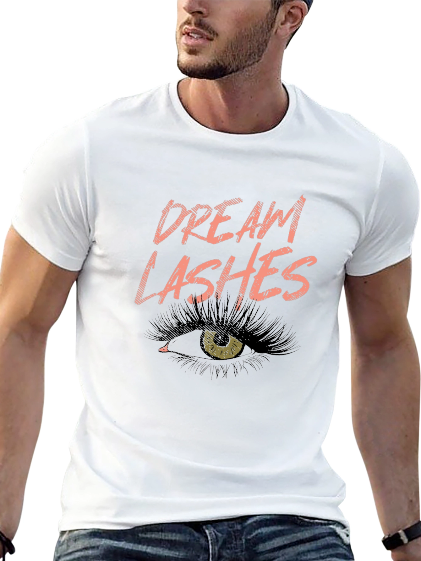 Dream Lashes Graphic Tee - Unisex Black Cotton T-Shirt