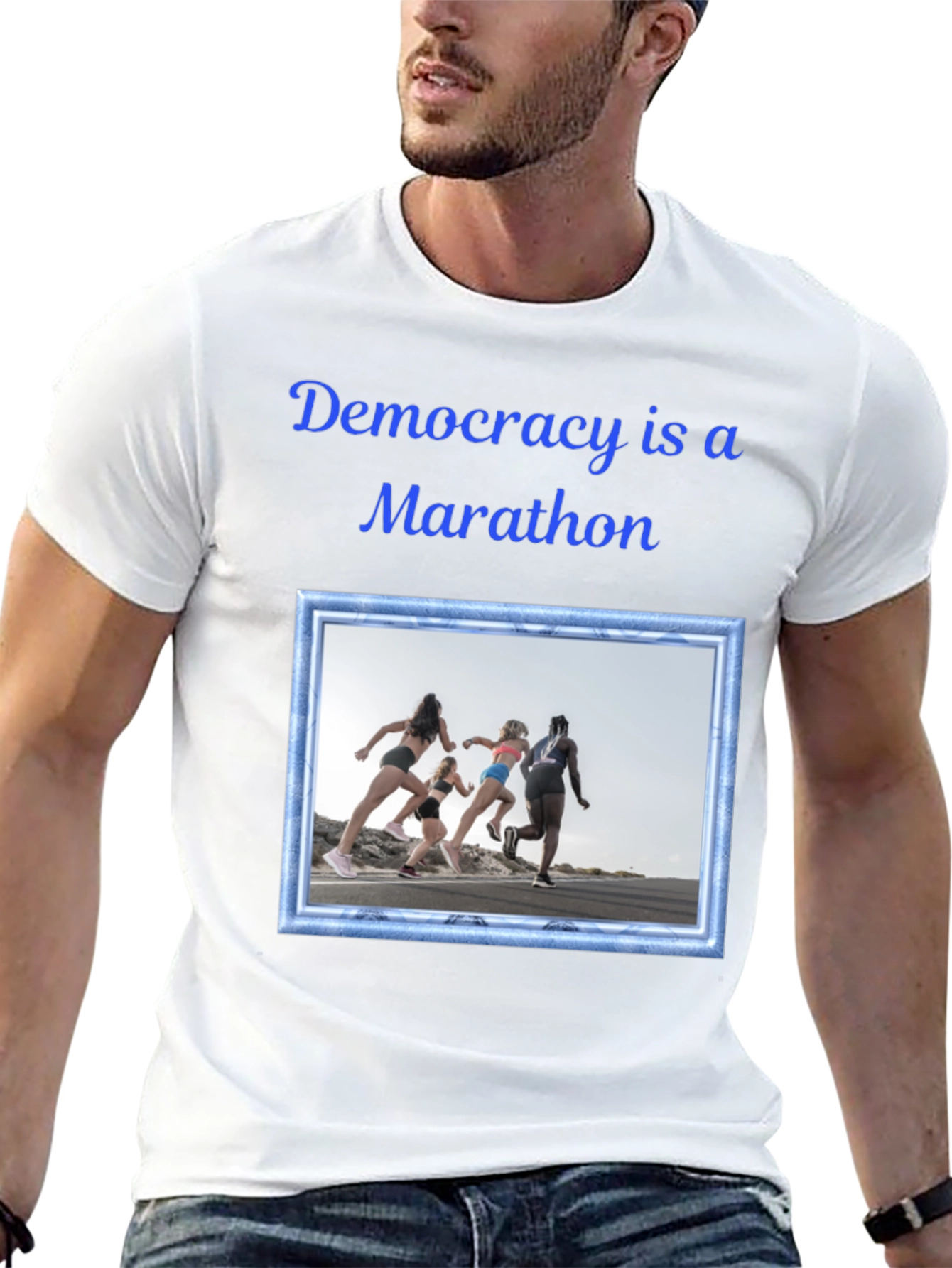 Democracy Marathon Graphic Tee - Unisex