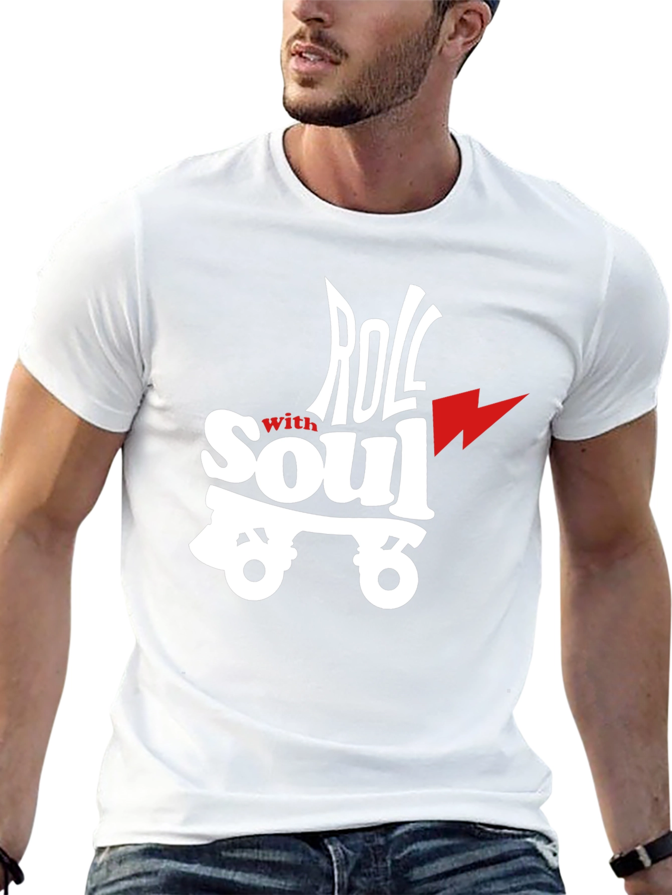 Roll With Soul Graphic T-Shirt - Black