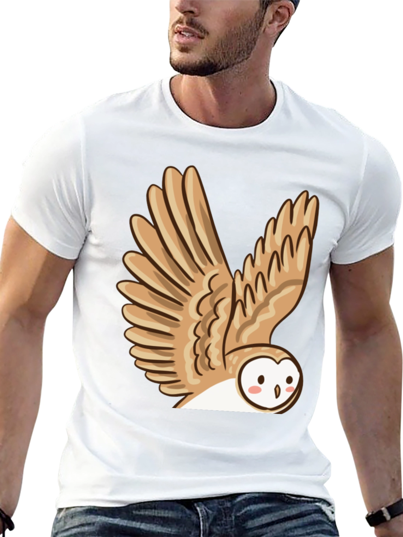 Owl Graphic T-Shirt - Cute Bird Tee