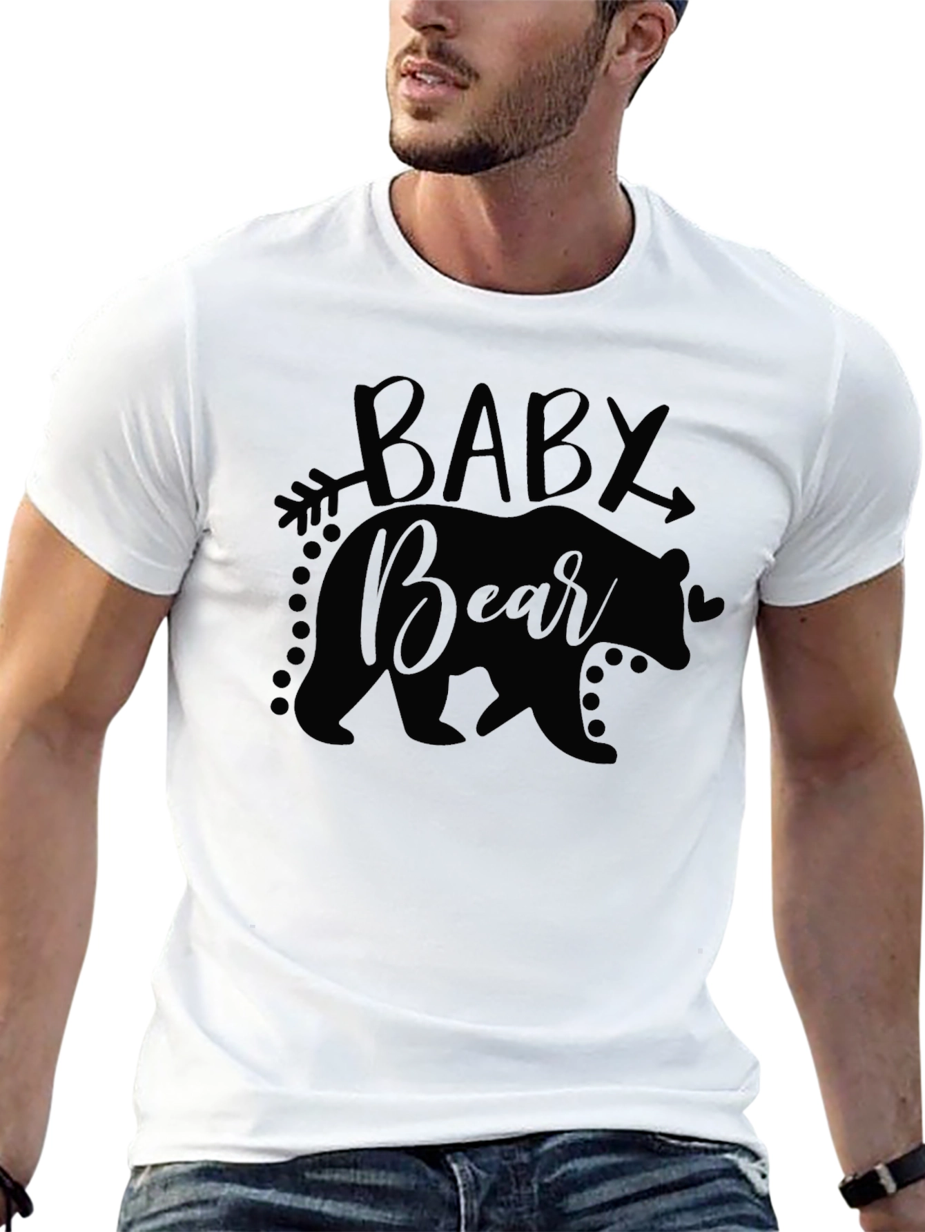 Baby Bear Graphic T-Shirt - Cute Family Apparel
