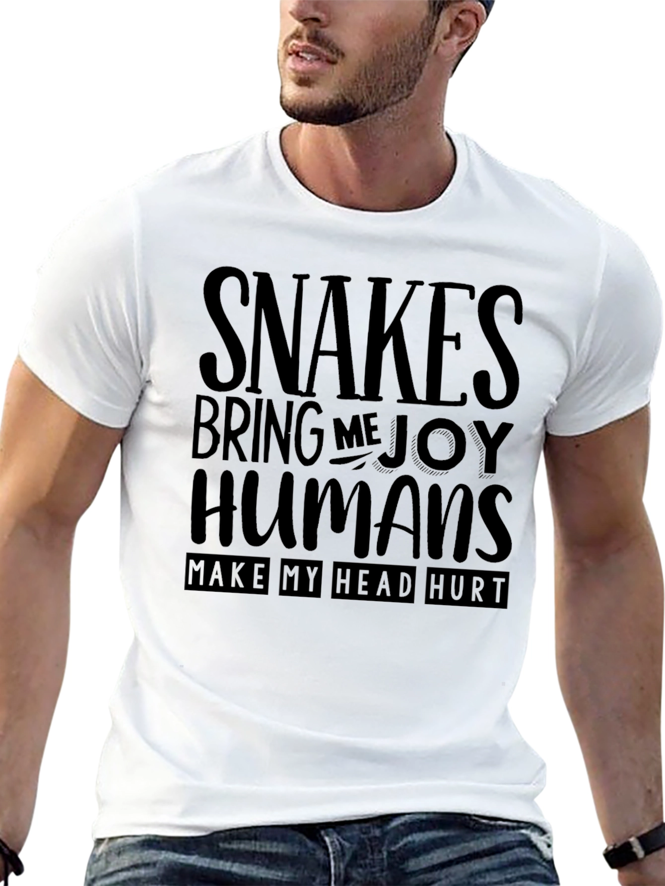 Snakes Bring Me Joy T-Shirt Novelty Tee