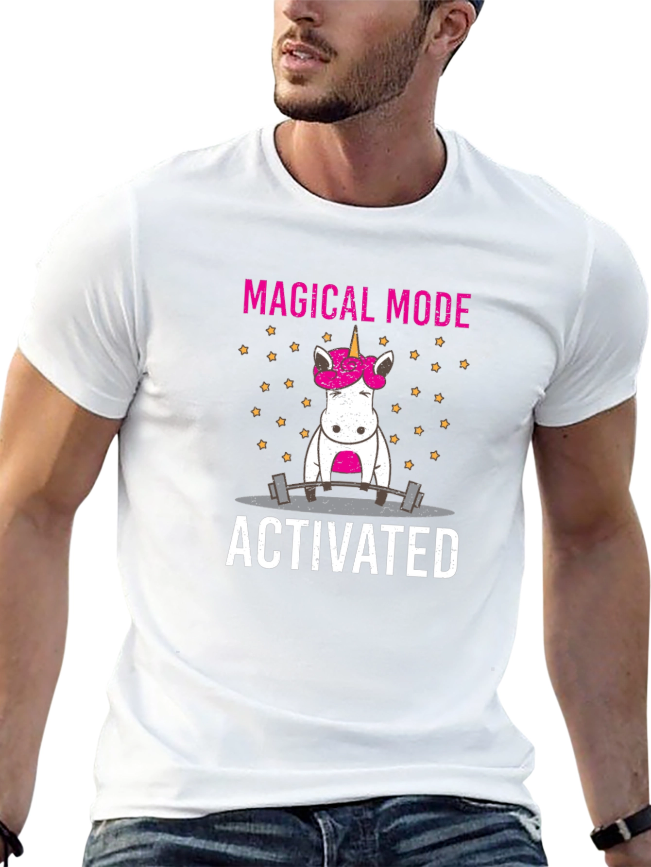 Magical Mode Activated Unicorn Gym T-Shirt