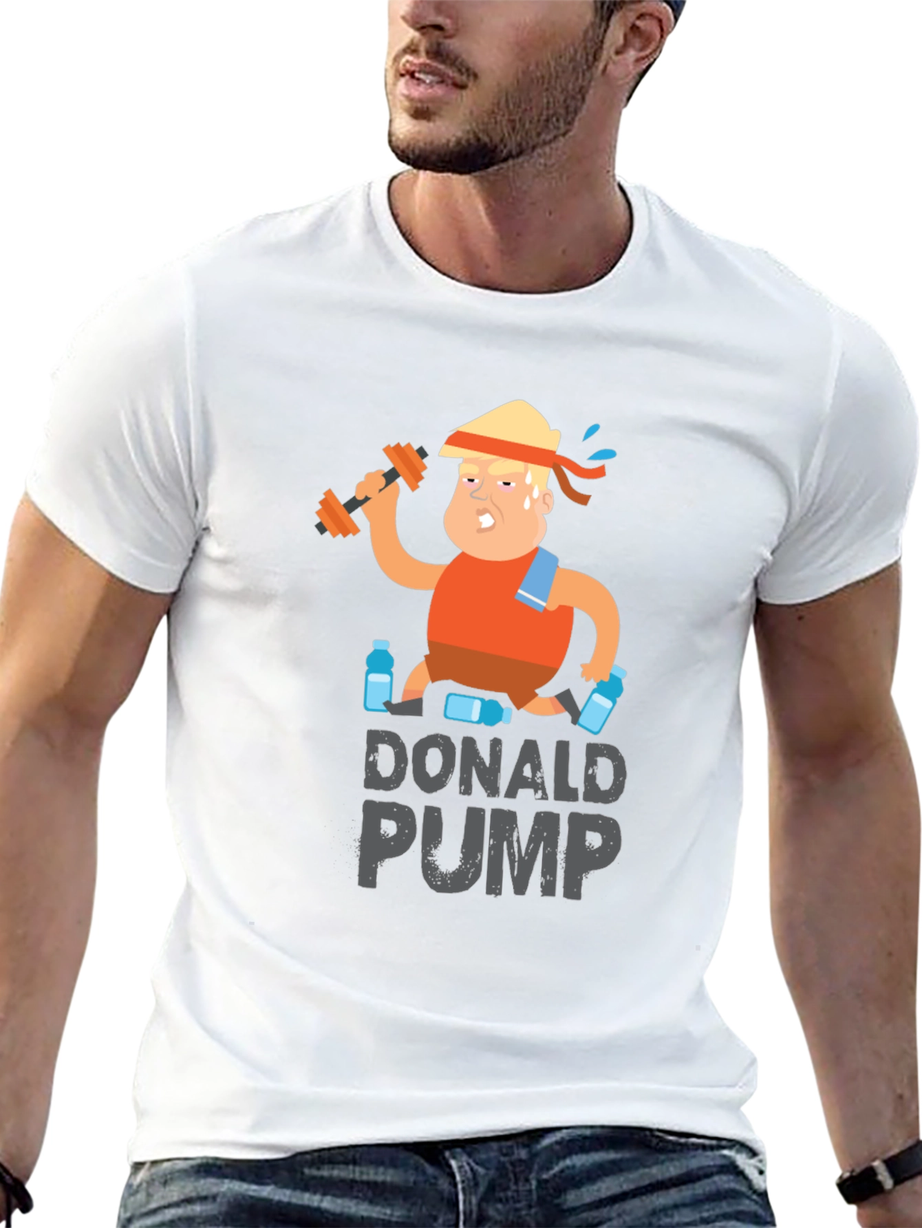 Donald Pump T-Shirt - Funny Gym Workout Tee