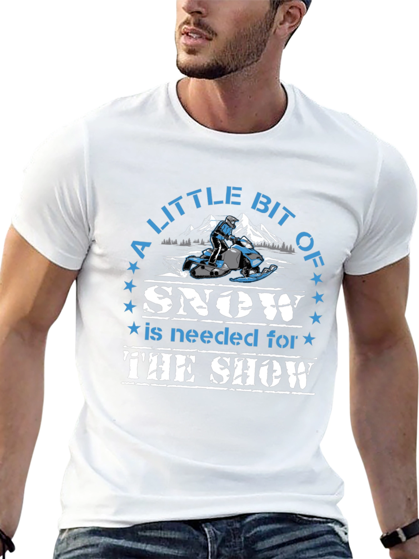 Snow Show T-Shirt - Snowmobile Design