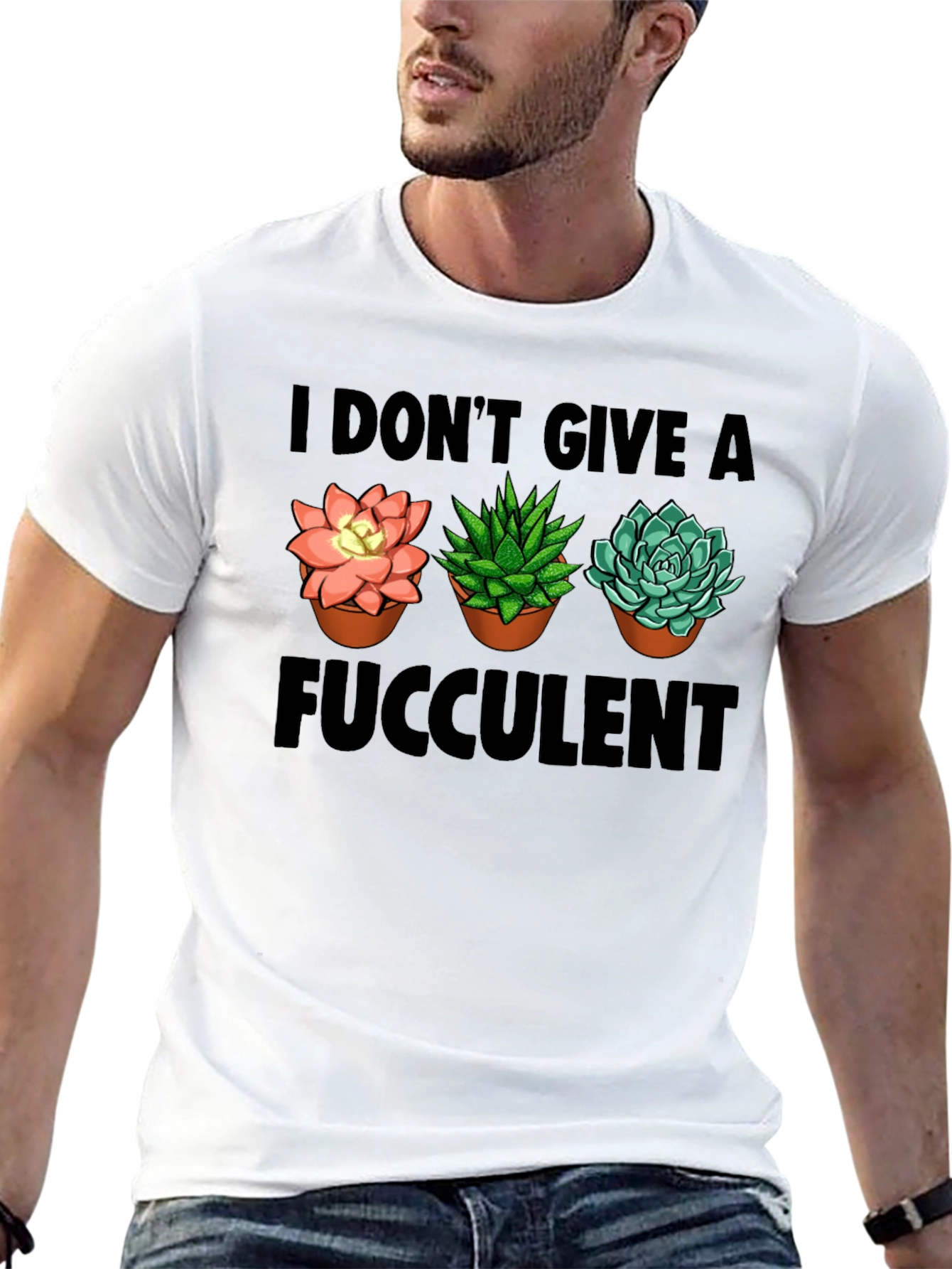 I Dont Give A Fucculent T-Shirt