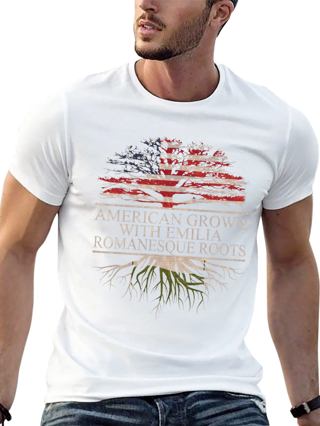 Emilia Romagna Roots USA Pride T-Shirt