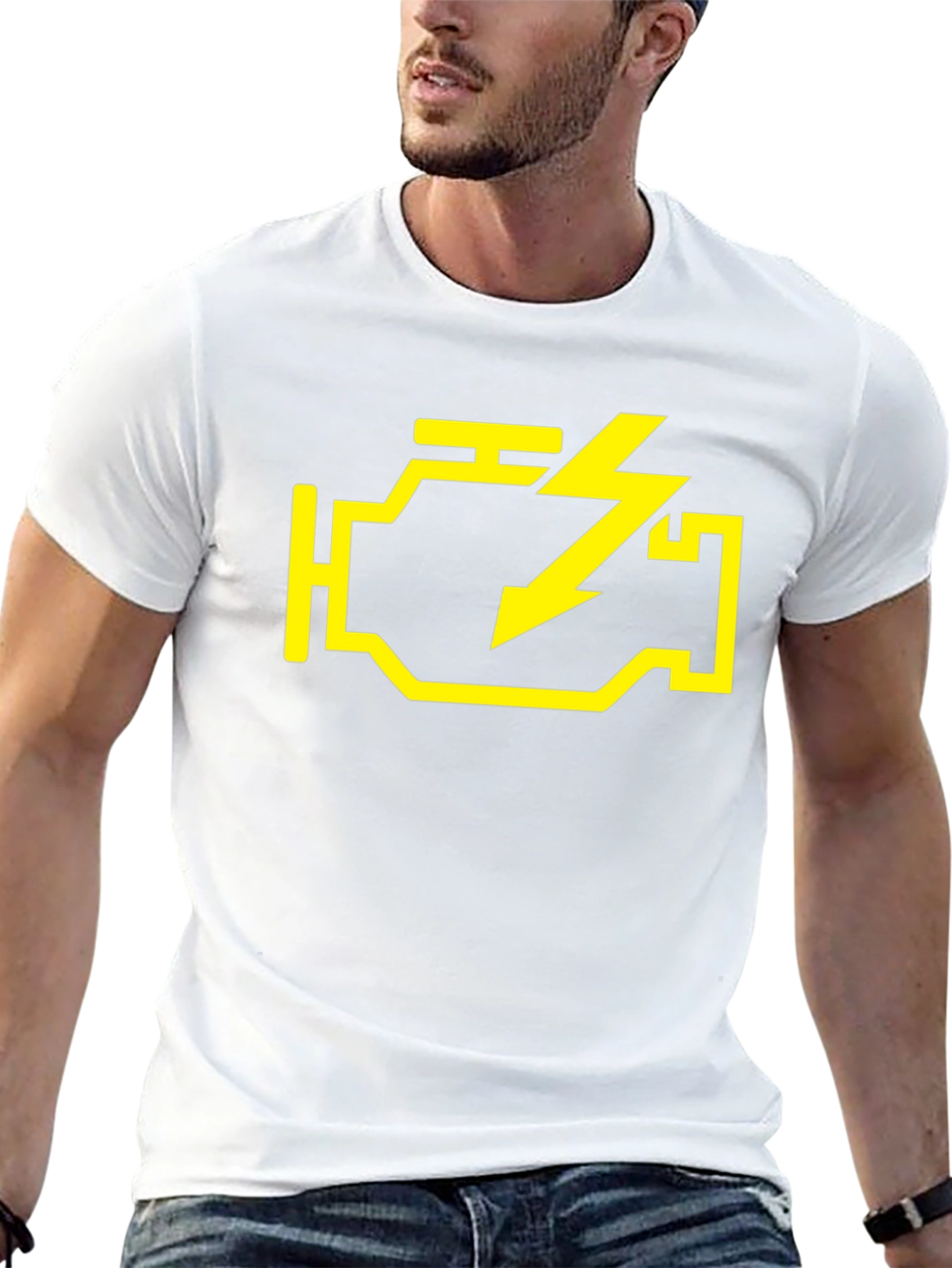 Check Engine Light T-Shirt - Mechanic Humor