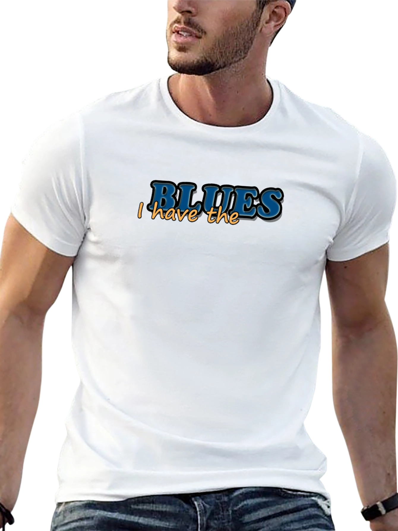I Have The Blues Black T-Shirt