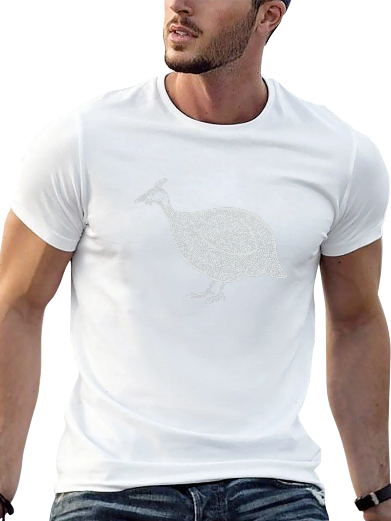 Guinea Fowl Graphic Print T-Shirt