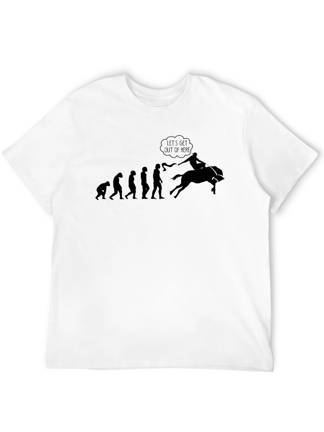 Evolution of Rodeo T-Shirt - Black Cotton Tee