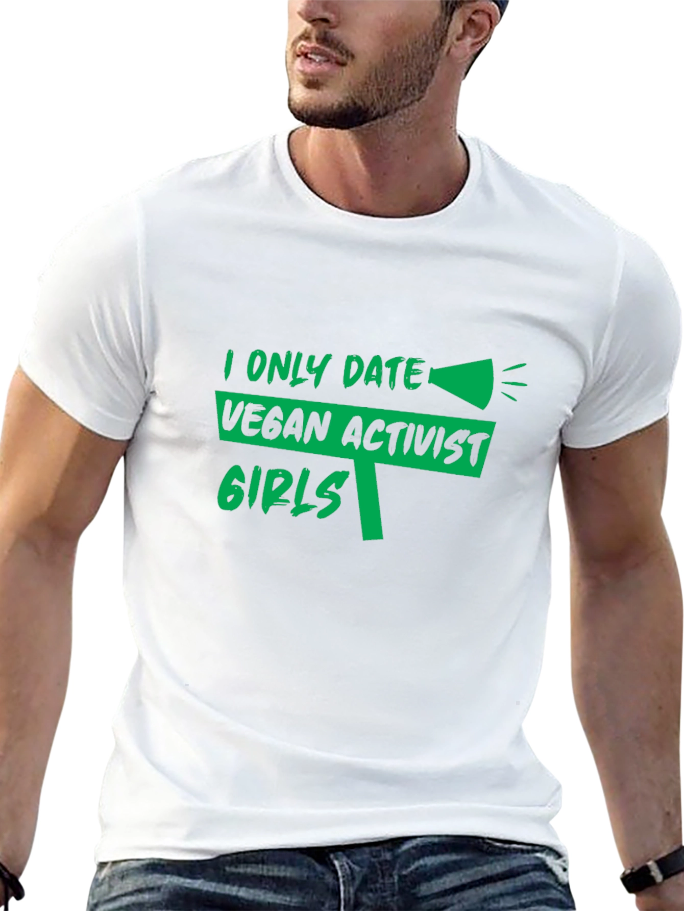 Vegan Activist Girls T-Shirt - Black Cotton Tee