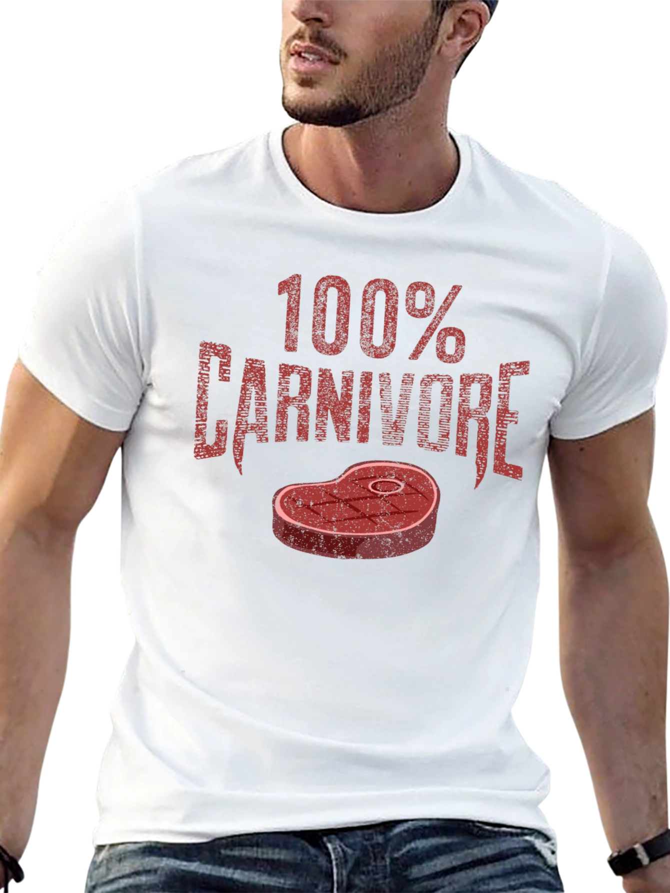 100% Carnivore Graphic Tee - Black