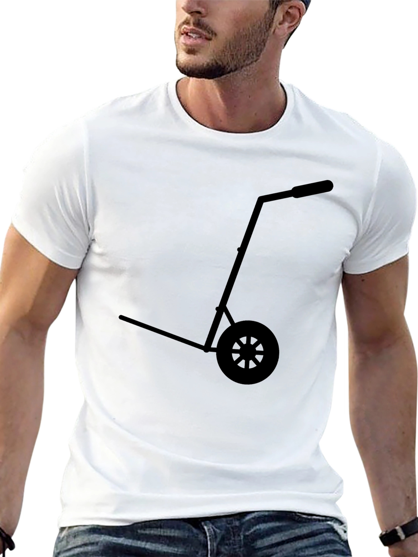 Novelty Hand Truck T-Shirt - Black Graphic Tee