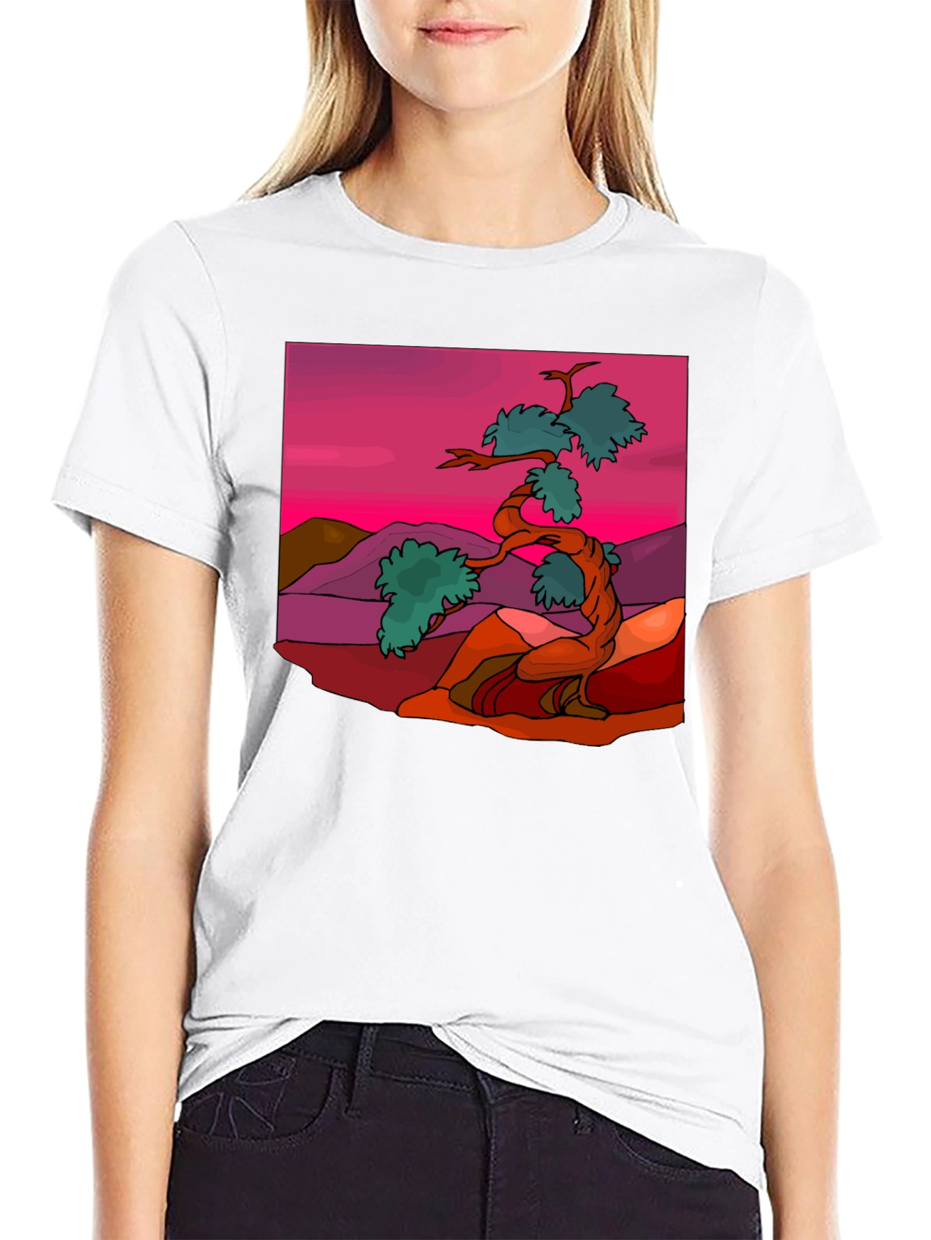 Zen Bonsai Tree Graphic Tee