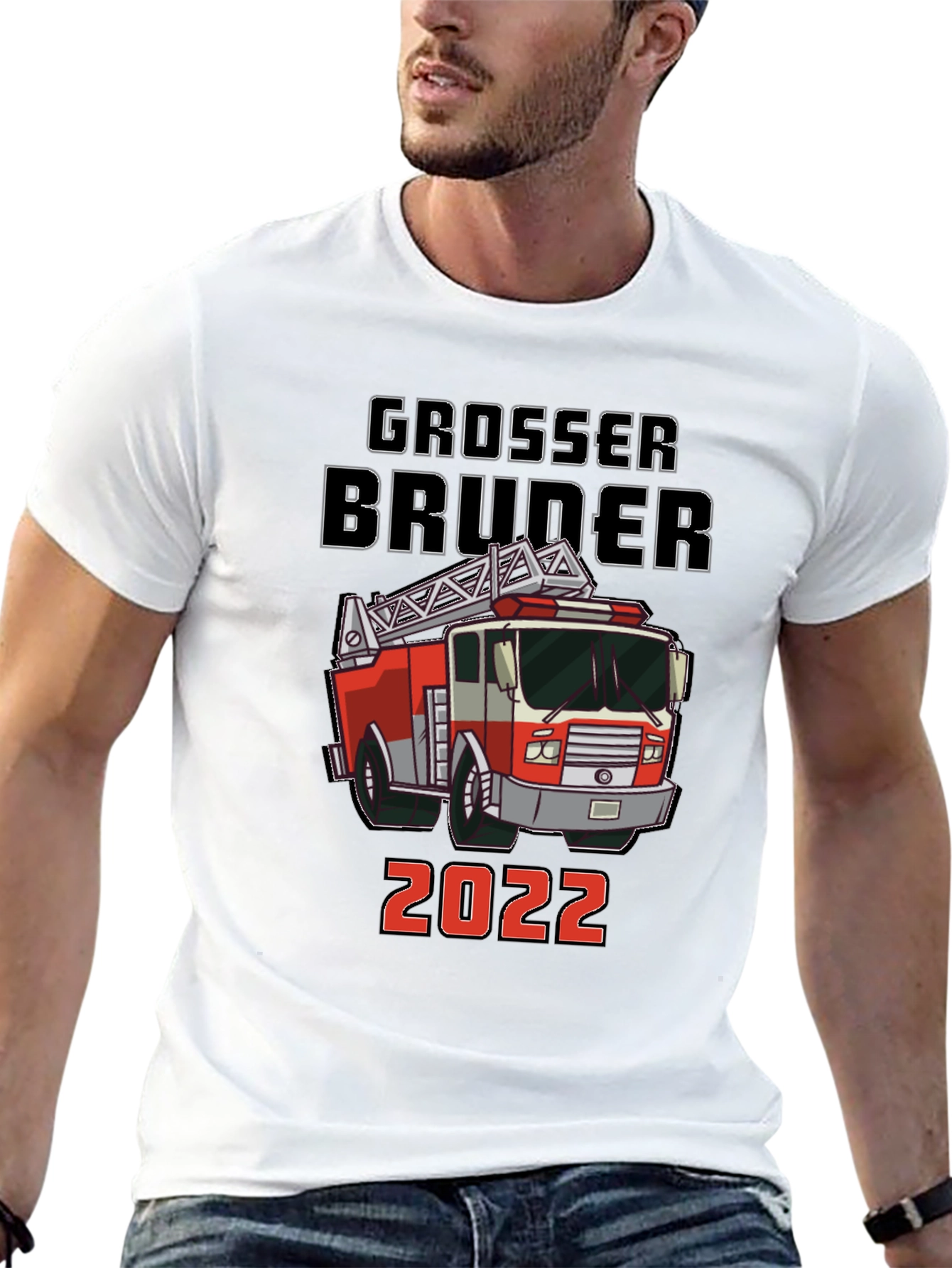 Grosser Bruder 2022 Firetruck T-Shirt
