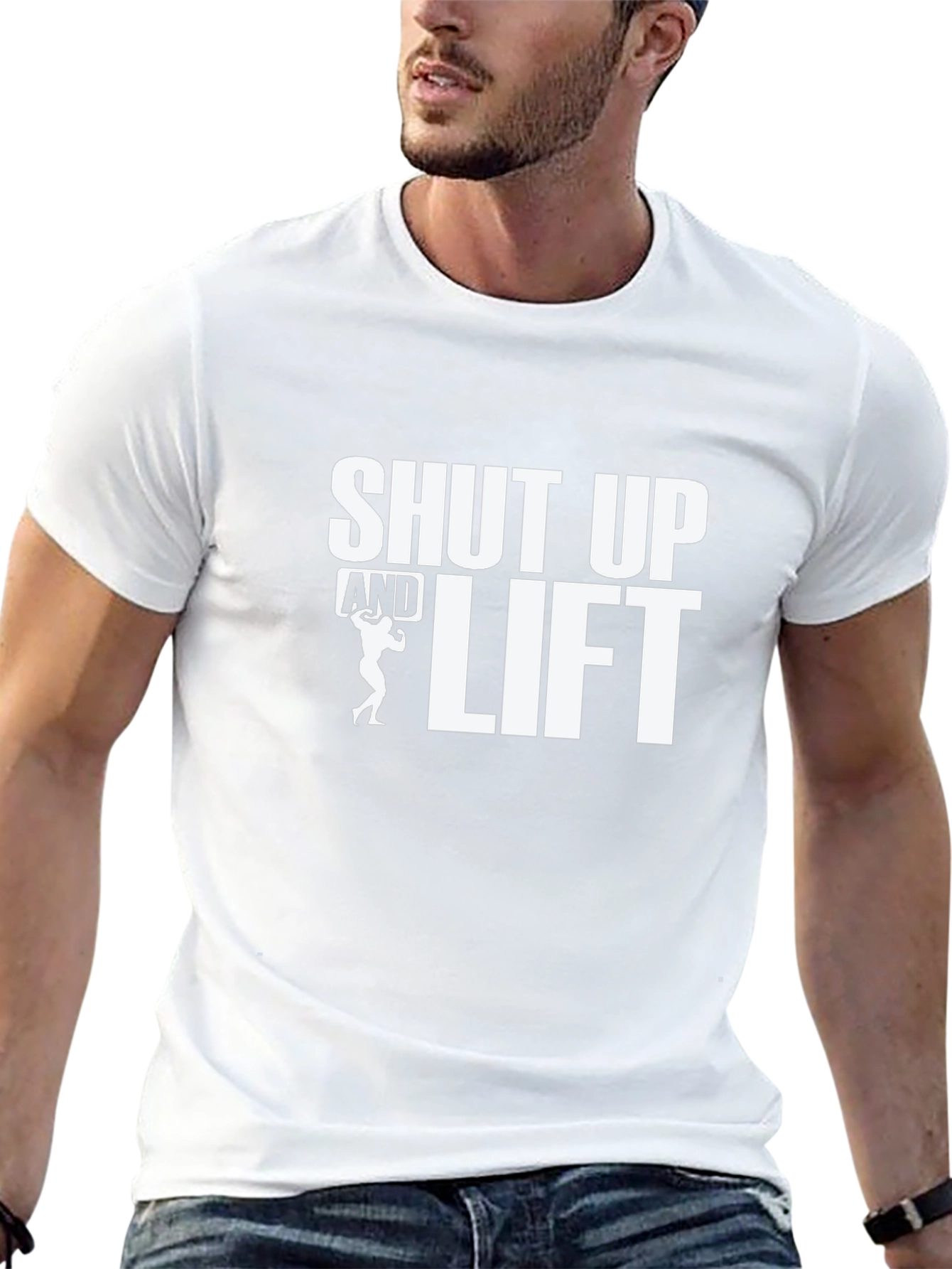 Shut Up and Lift Black Graphic Tee