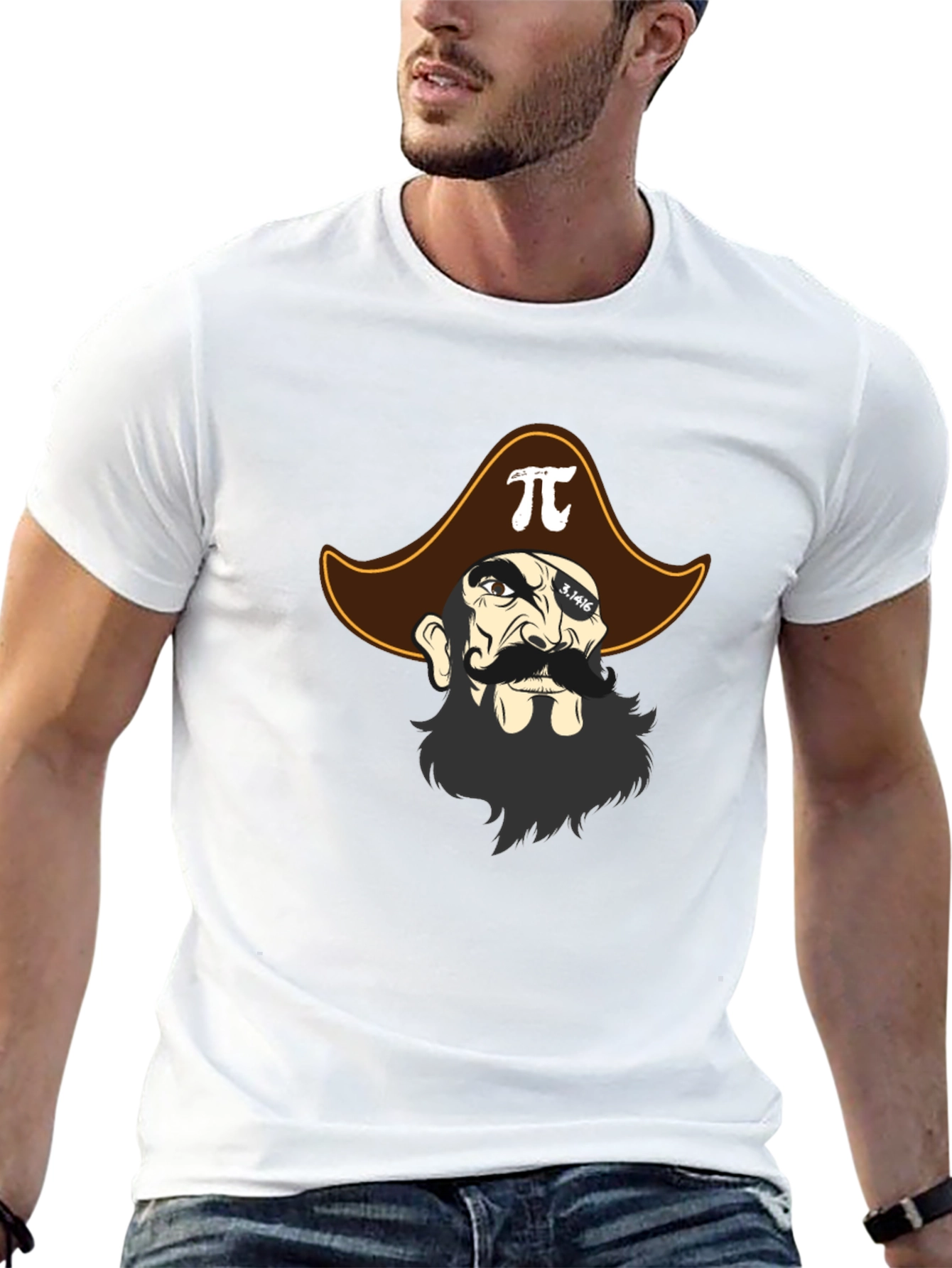 Pi-rate T-Shirt - Math Pirate Design
