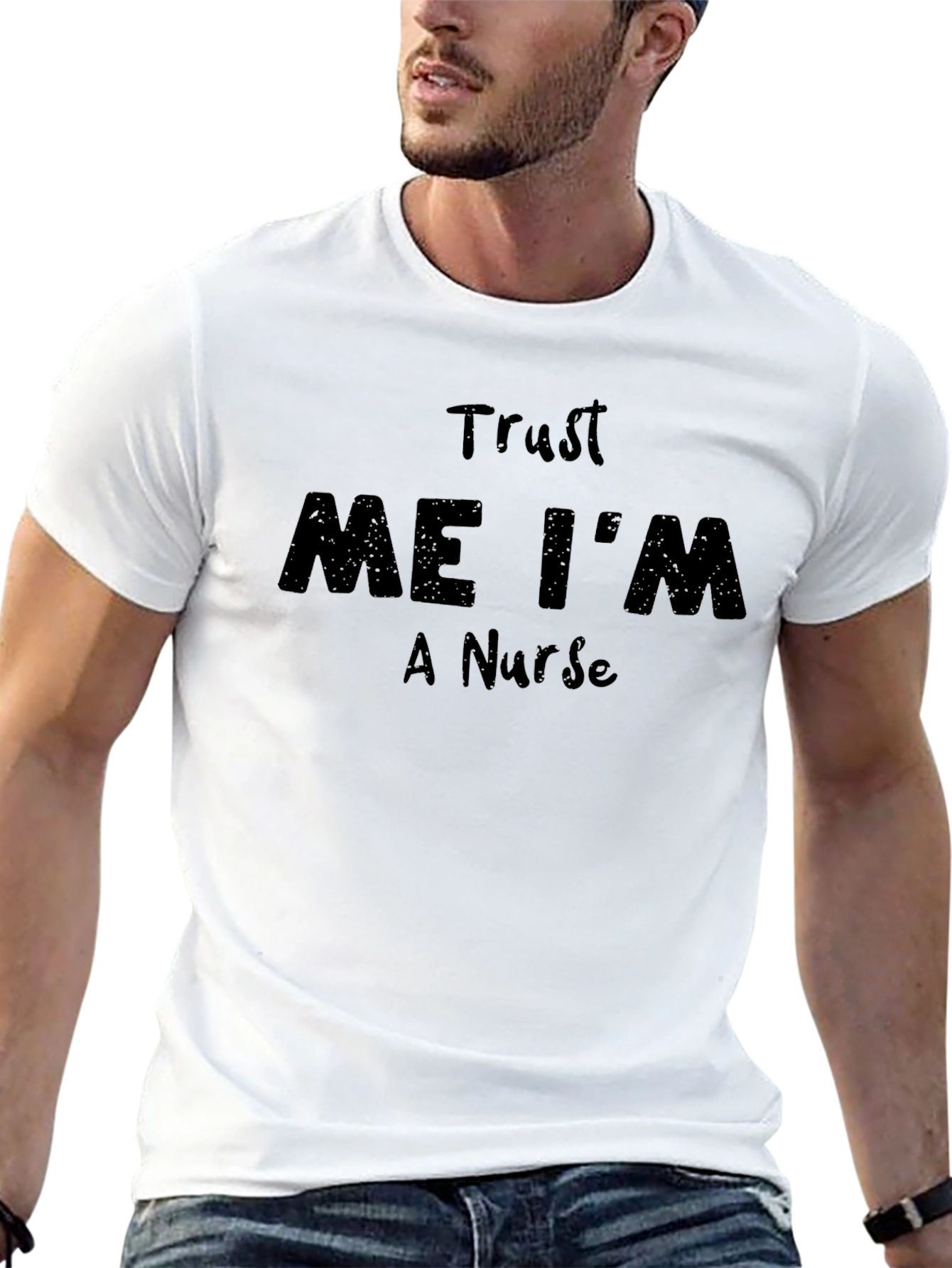 Trust Me Im A Nurse Black Graphic Tee Shirt