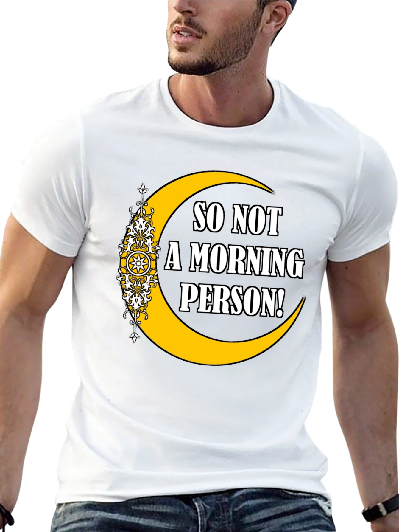 Not a Morning Person Graphic T-Shirt - Black
