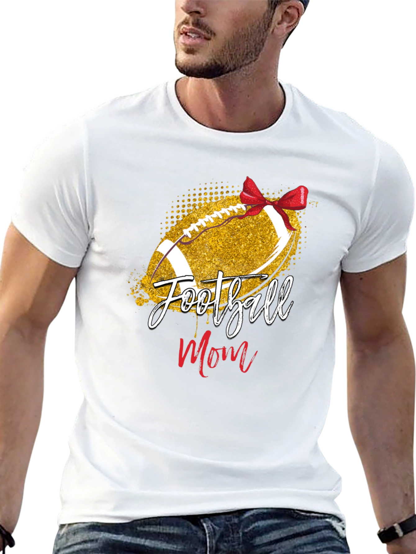 Football Mom Graphic T-Shirt