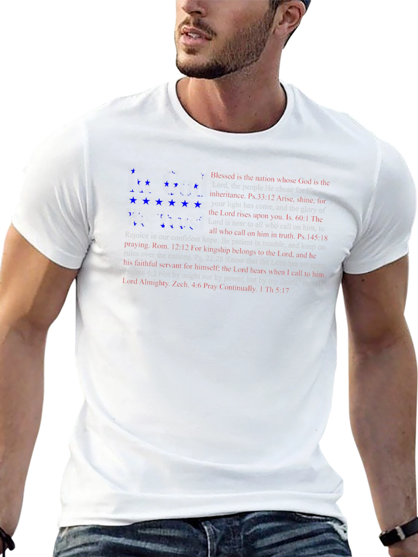 Faith-Inspired Patriotic Graphic Tee