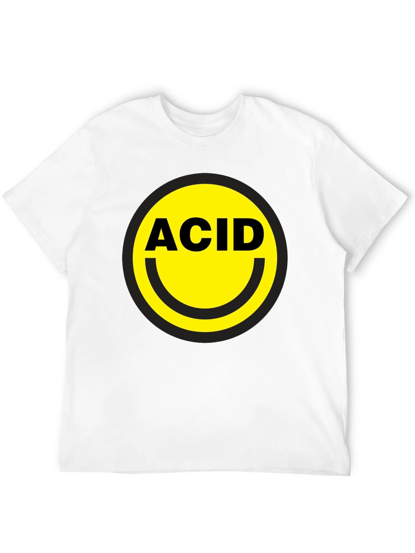 Acid Smiley Face T-Shirt - Retro Rave Party Top
