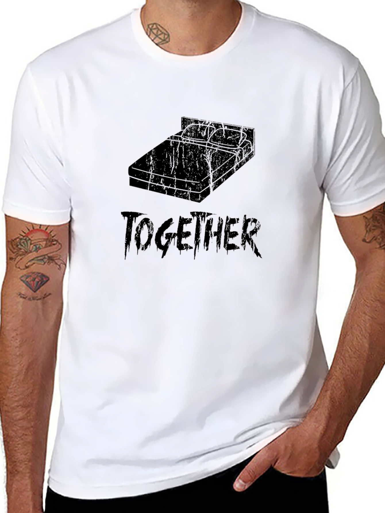 Together Bed T-Shirt - Unique Design