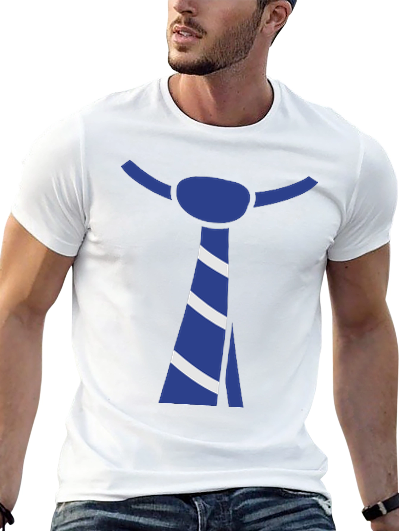 Tie Graphic Black T-Shirt