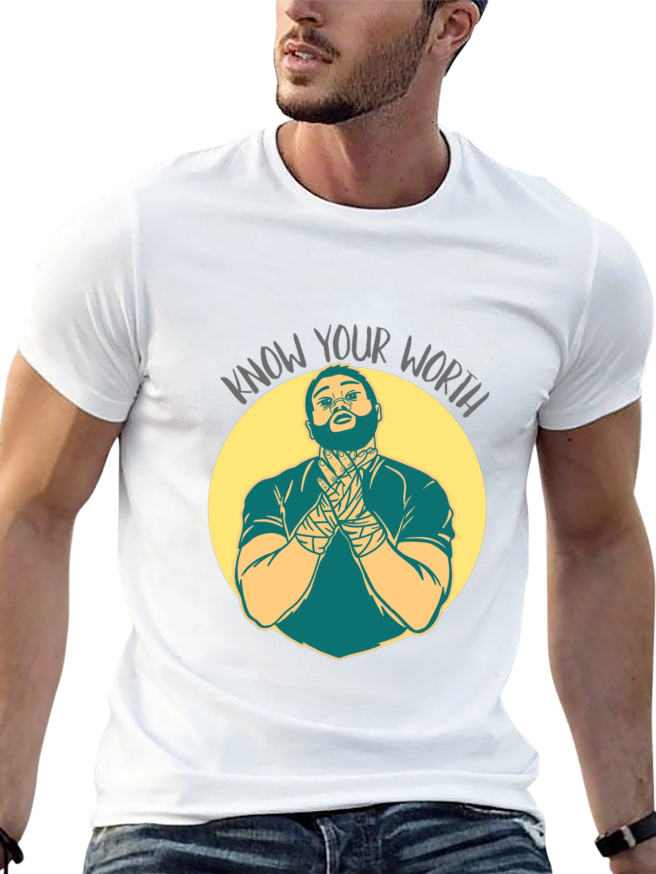 Know Your Worth Graphic T-Shirt - Black