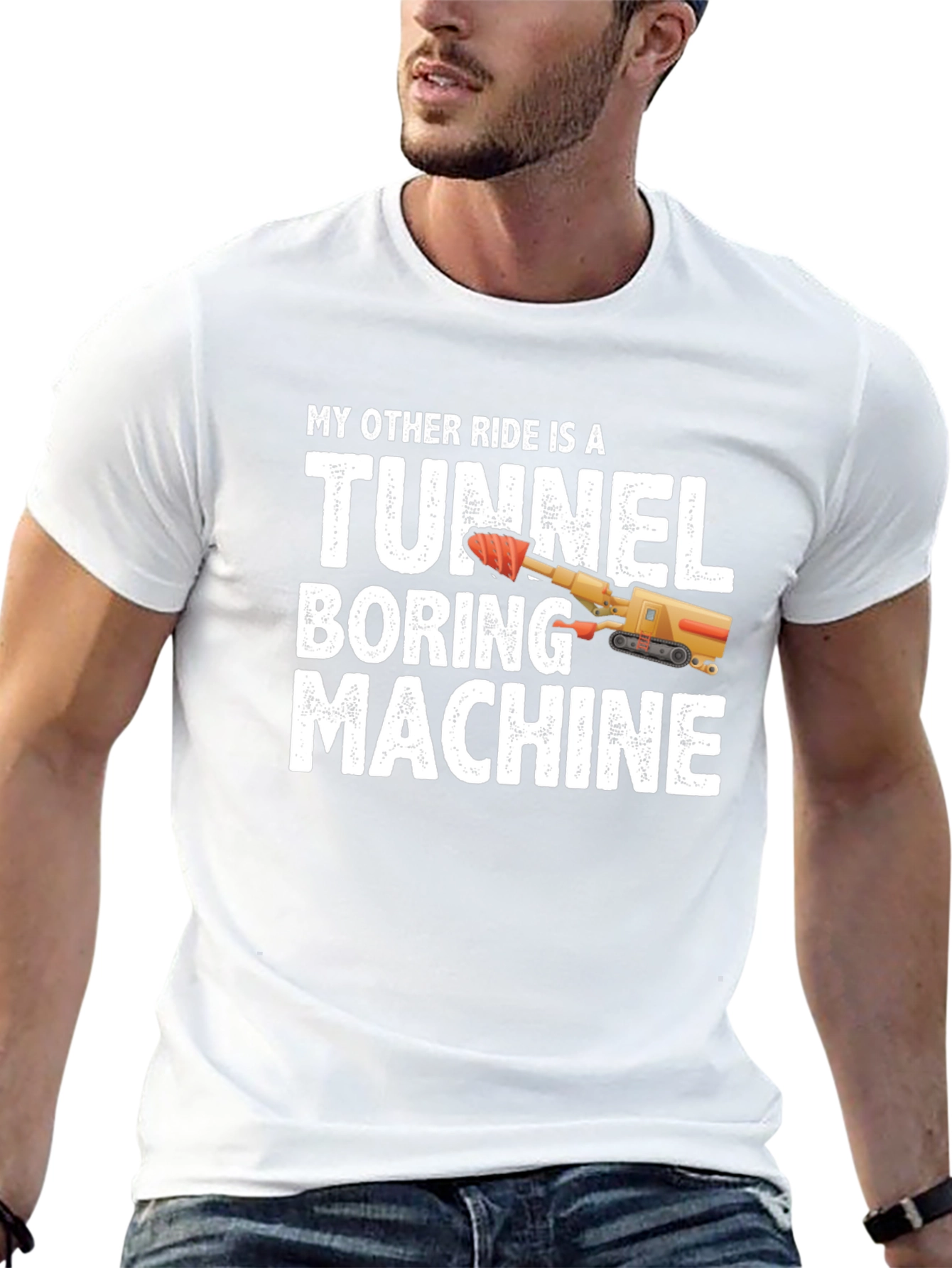 Tunnel Boring Machine T-Shirt - Funny Construction Tee