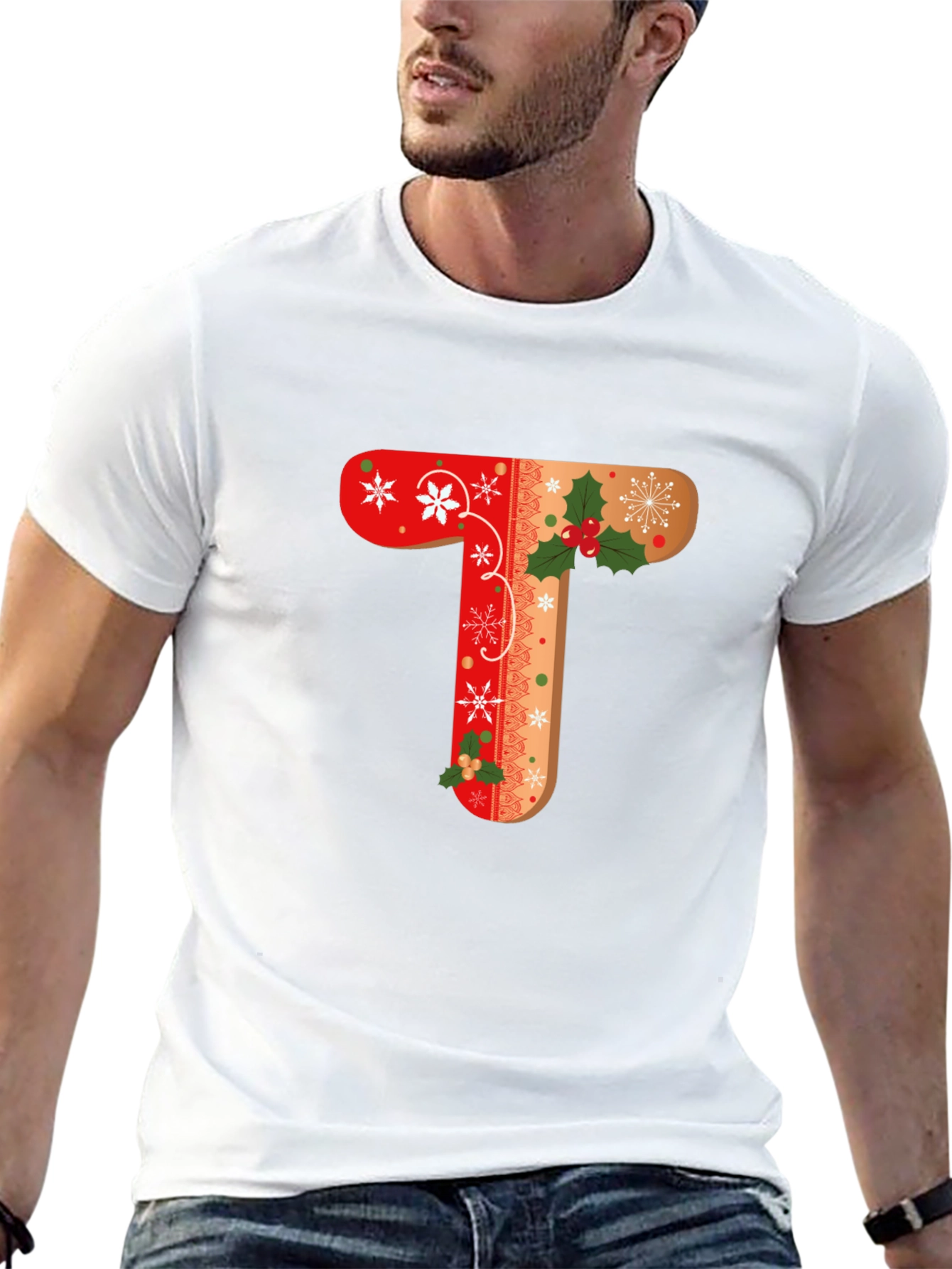 Holiday Letter T Shirt