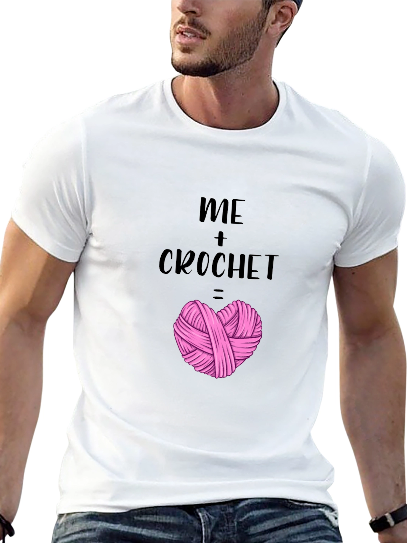 Me + Crochet Heart T-Shirt - Yarn Lover Tee