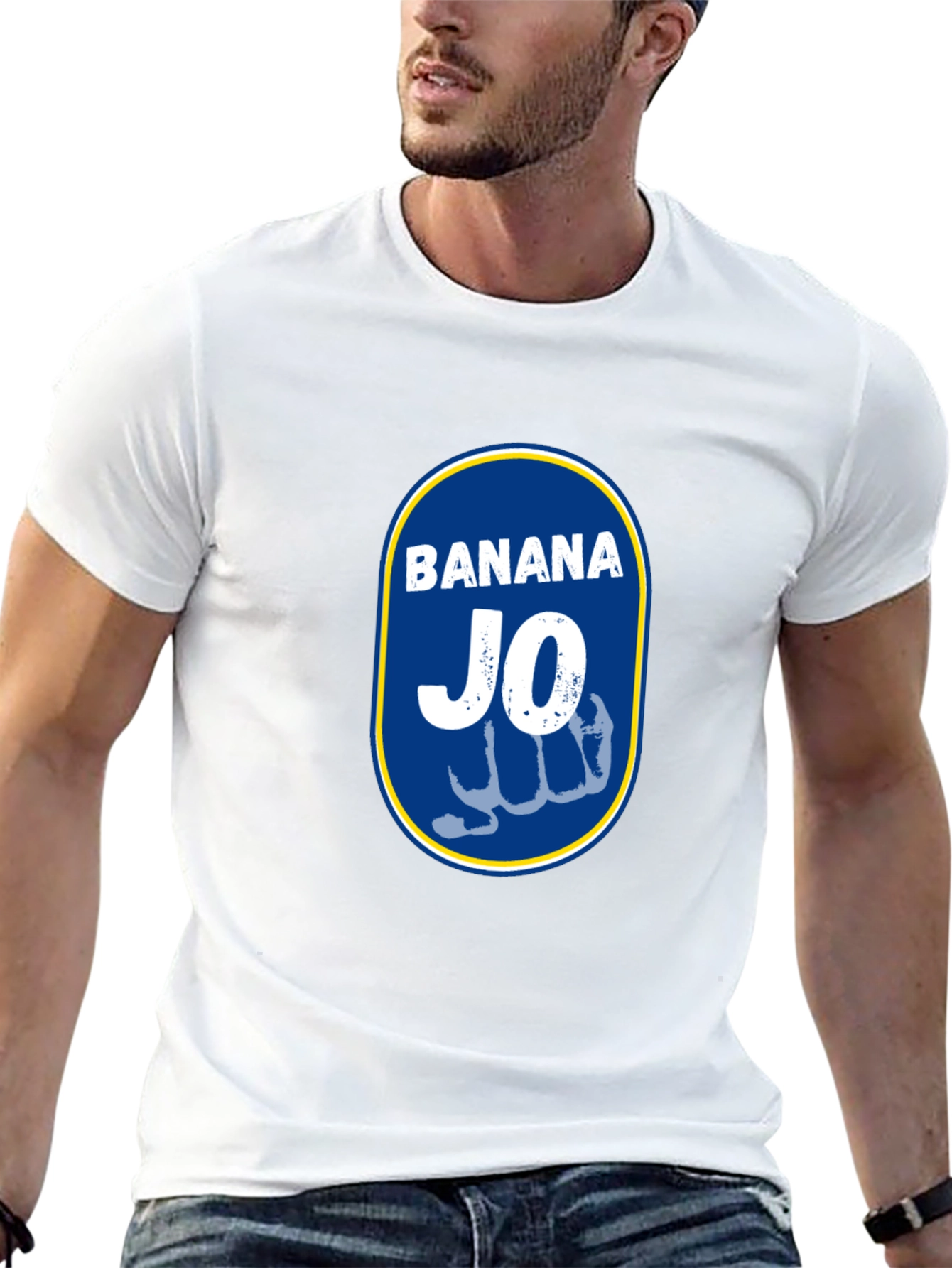 Banana Jo Graphic Tee - Black Cotton T-Shirt