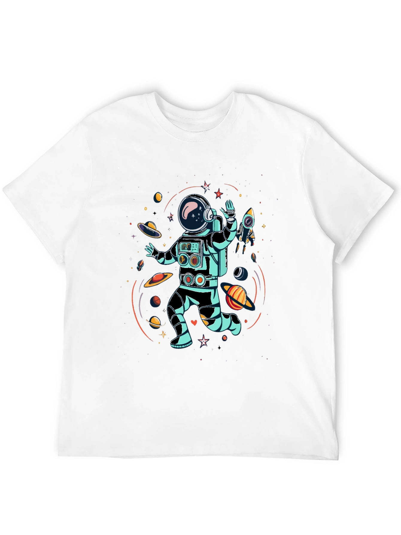 Astronaut Space Adventure Graphic Tee