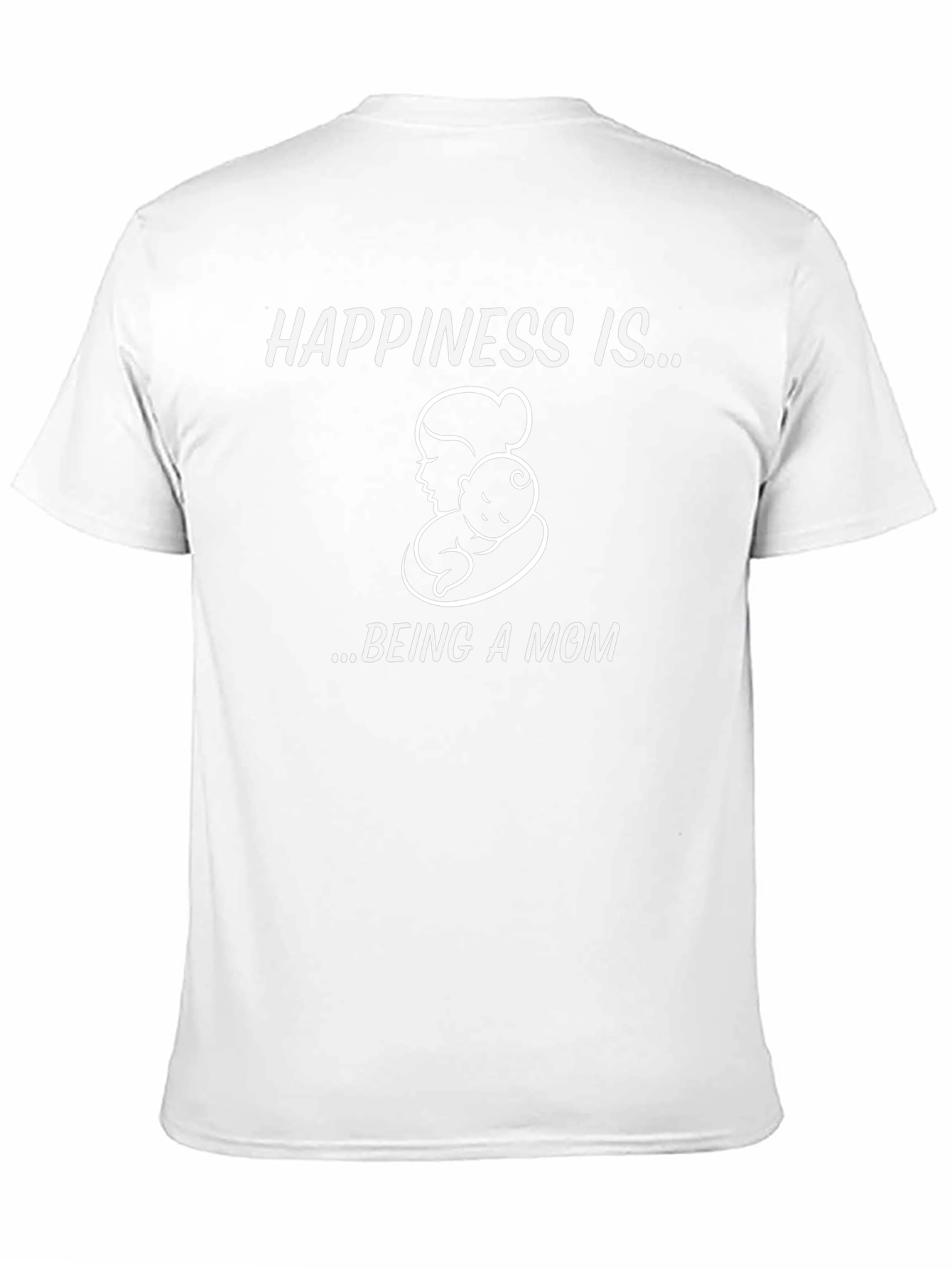 Happiness is... Being a Mom T-Shirt - Black