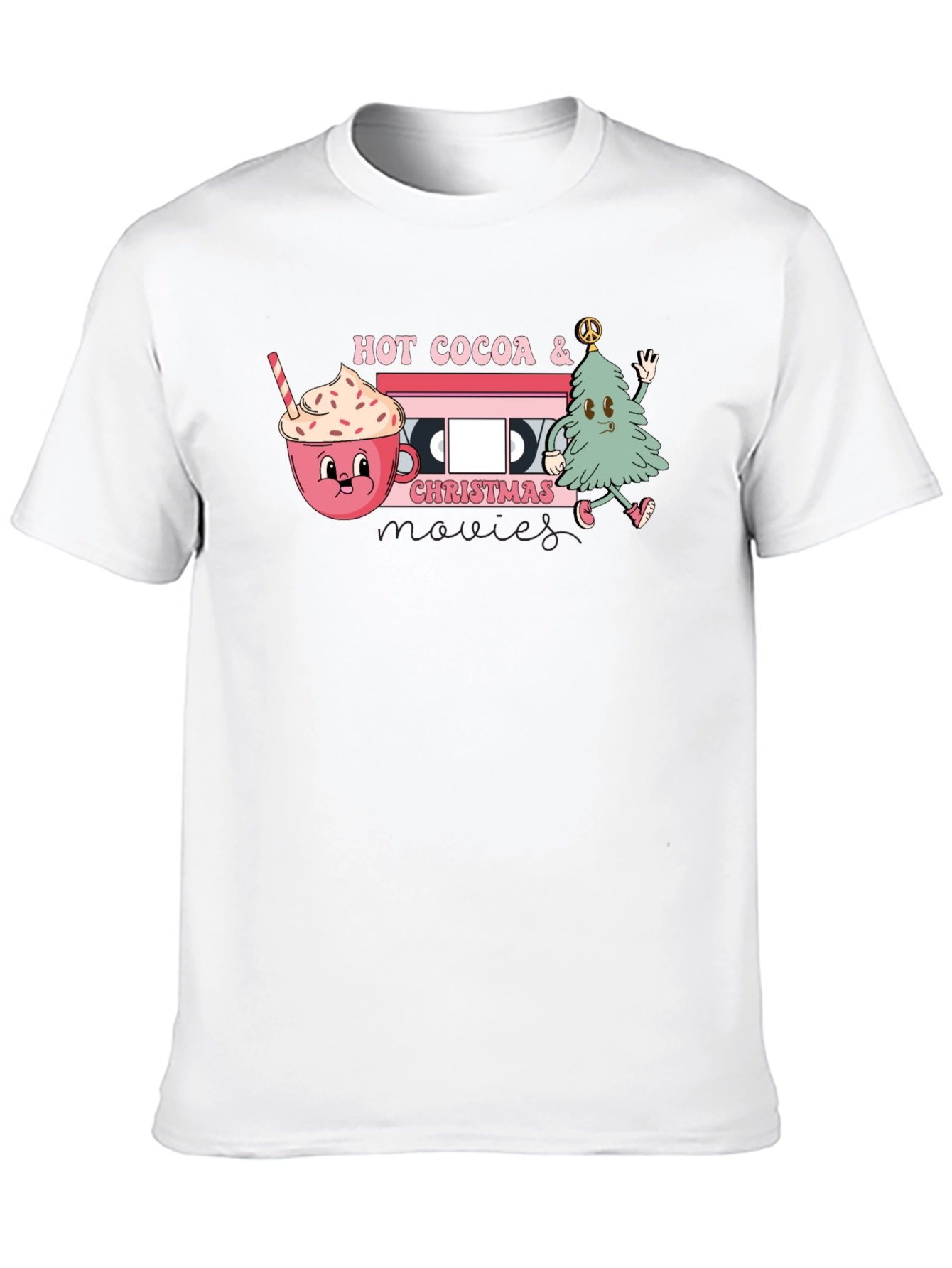 Hot Cocoa Christmas Movies T-Shirt