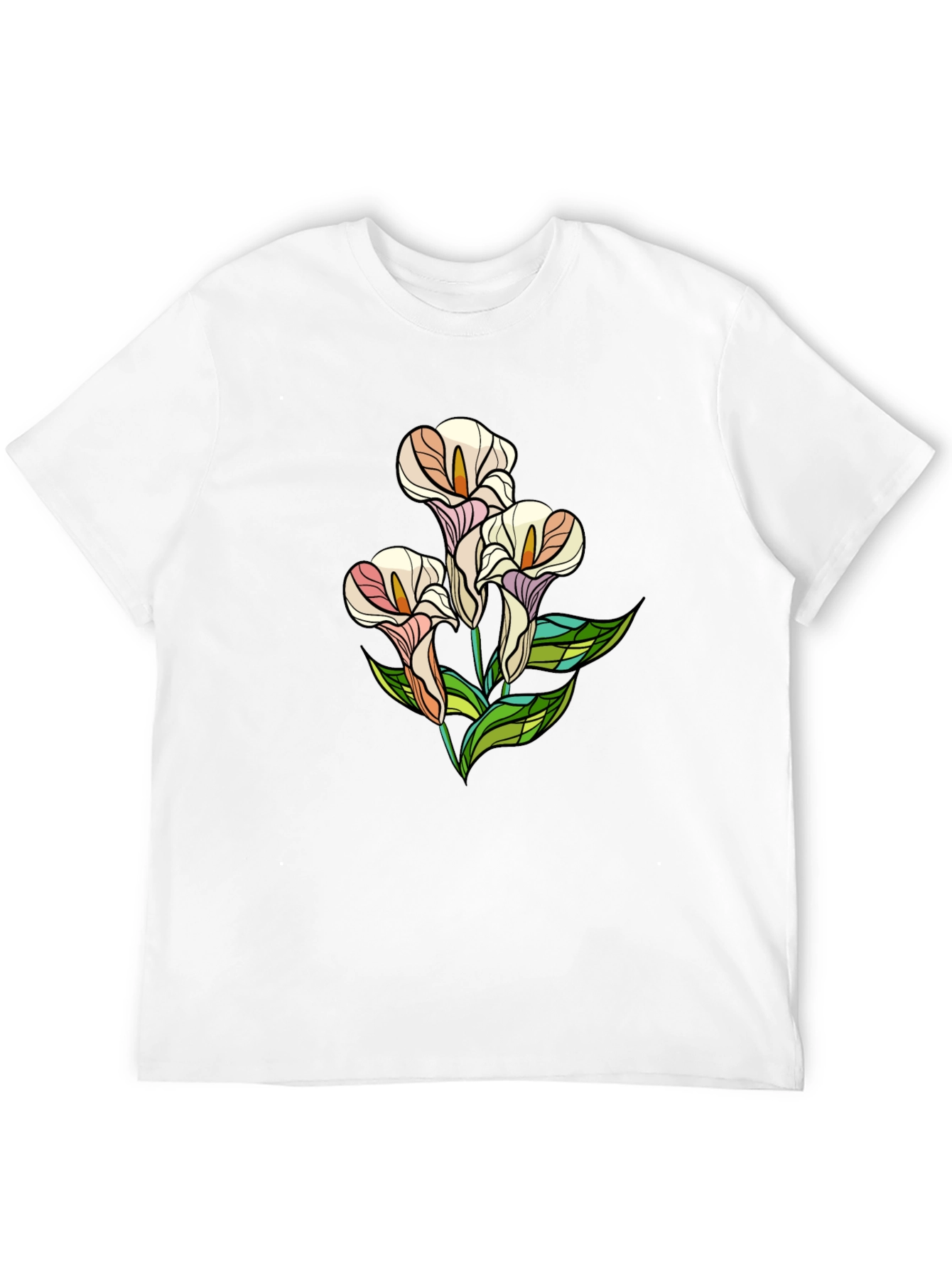 Floral Graphic Tee - Black T-Shirt