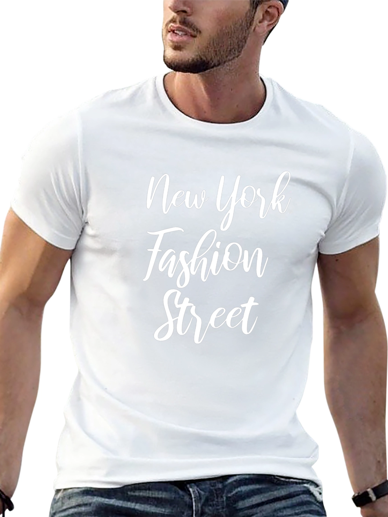 New York Fashion Street Black T-Shirt