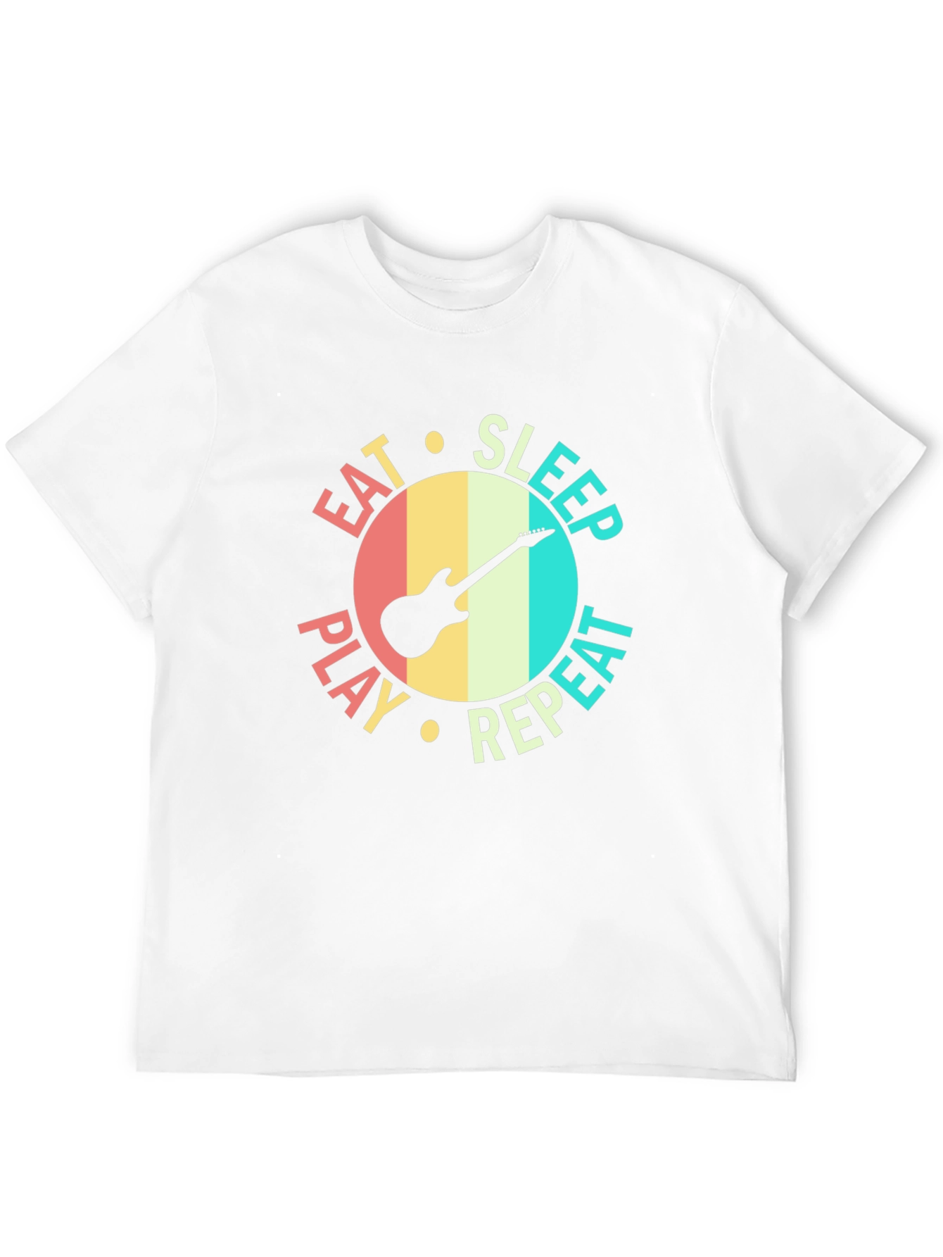 Eat Sleep Play Repeat Guitar T-Shirt